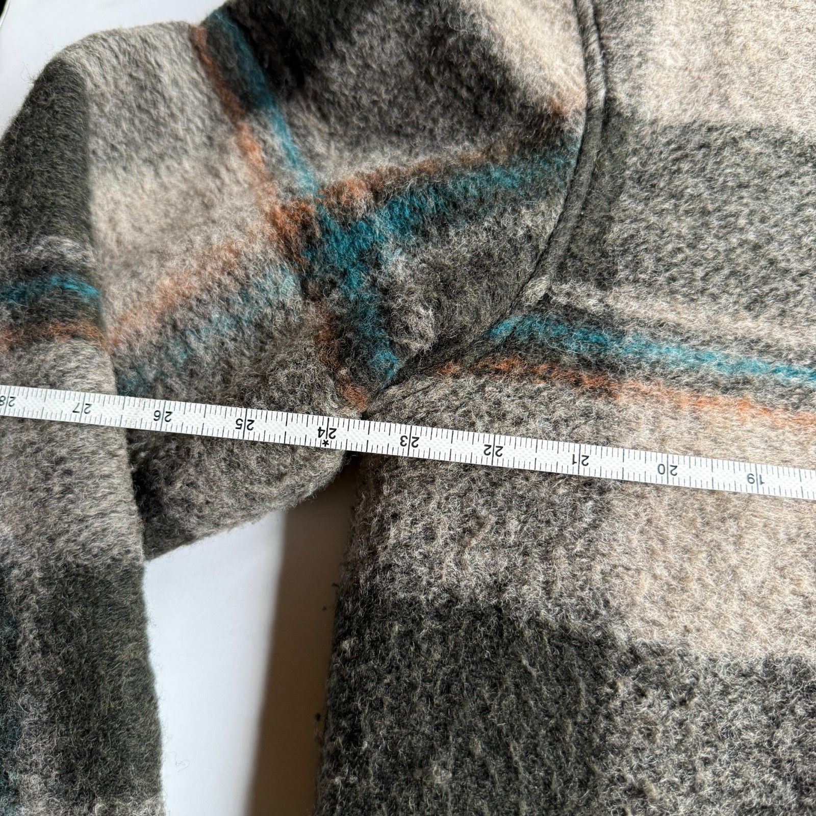 Filling Pieces Filling Pieces Wool Blend Gray Plaid Zip Jacket Size US S / EU 44-46 / 1 - 3 Thumbnail