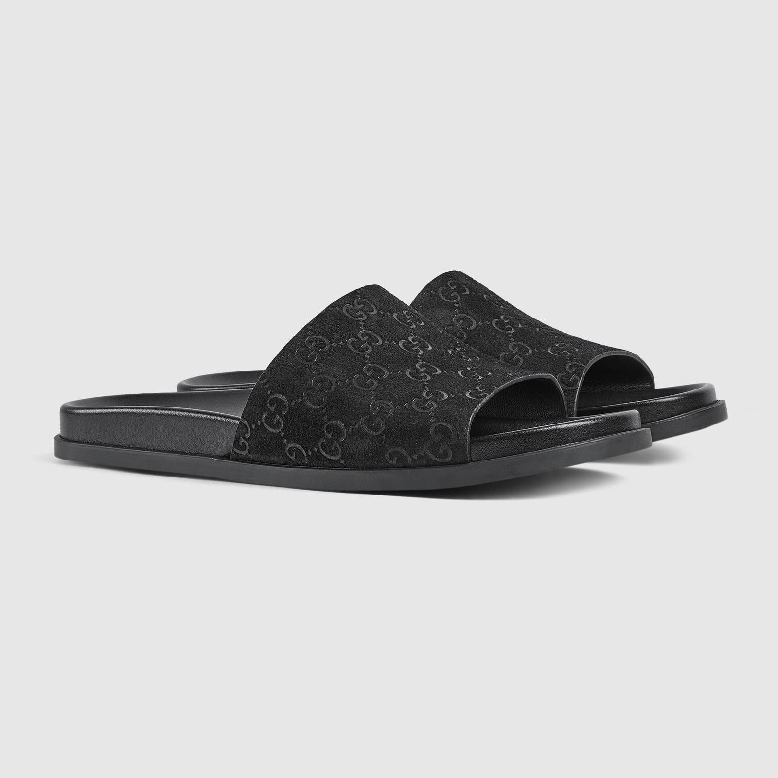 Gucci Gucci GG Suede Slide Sandals Size US 6 / EU 39 - 2 Thumbnail