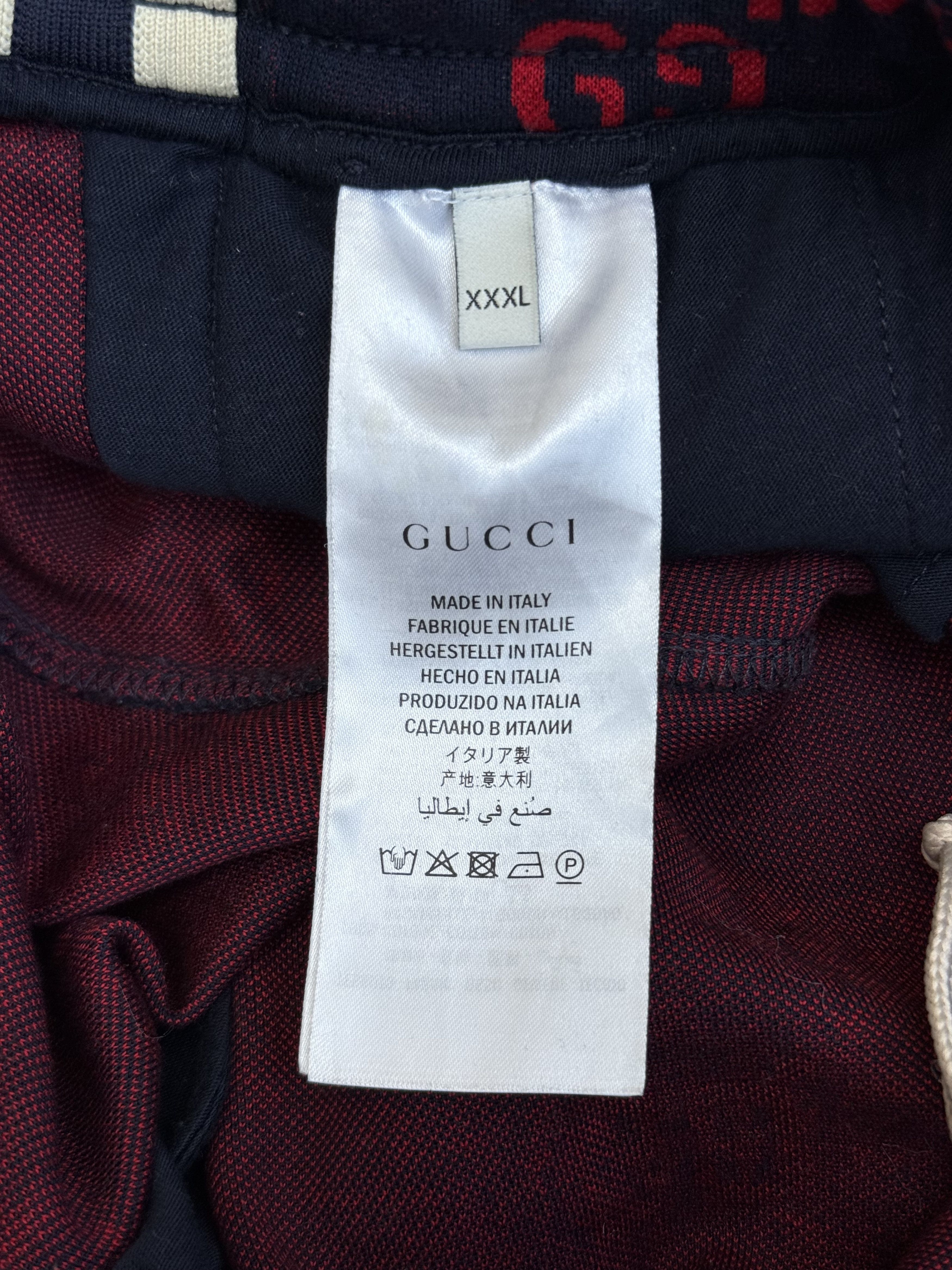 Gucci Gucci Navy & Red GG Monogram Jacquard Track Pants Size US 40 / EU 56 - 4 Thumbnail