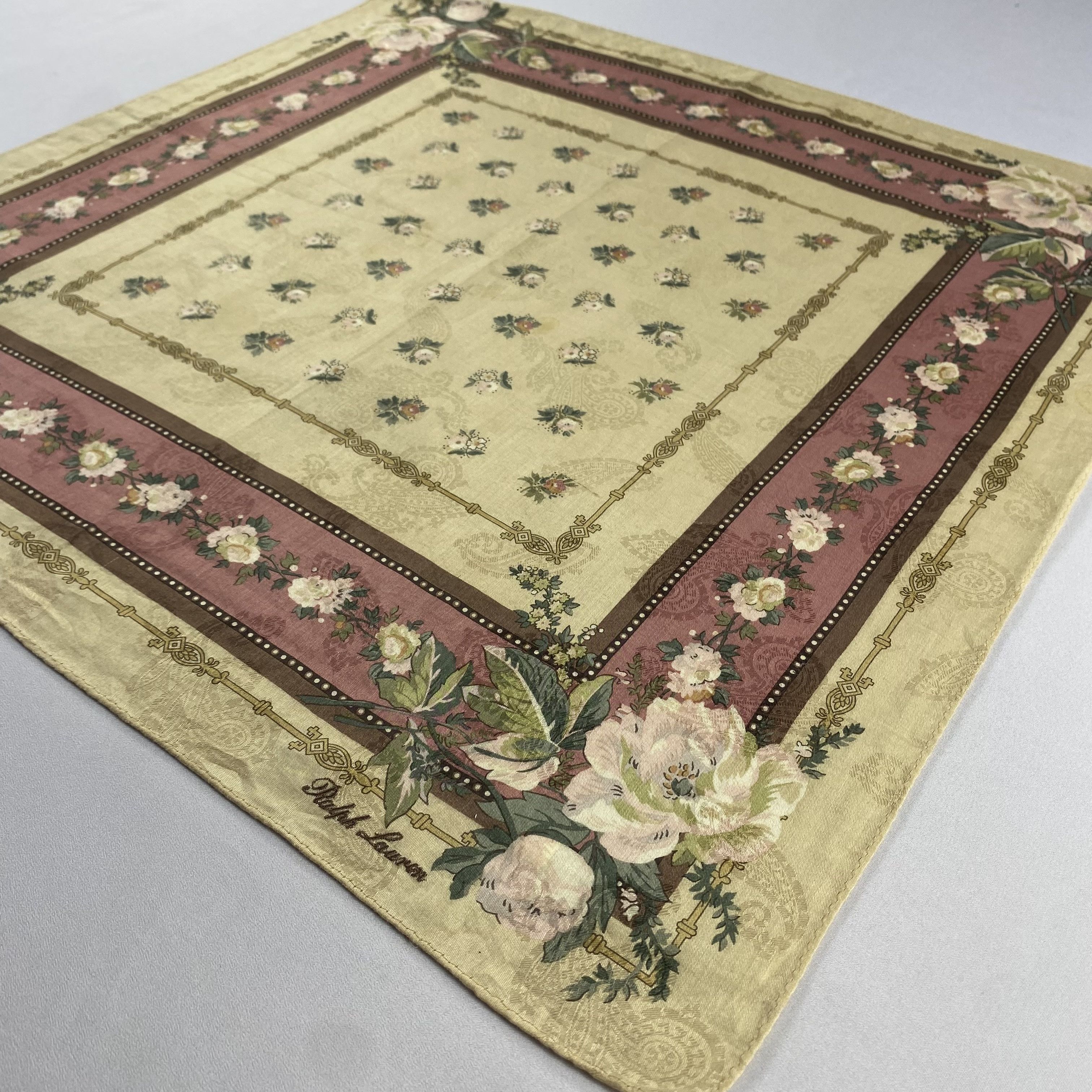 Ralph Lauren × Vintage Ralph Lauren Handkerchief / Neckerchief / Bandana-P744 Size ONE SIZE - 2 Thumbnail