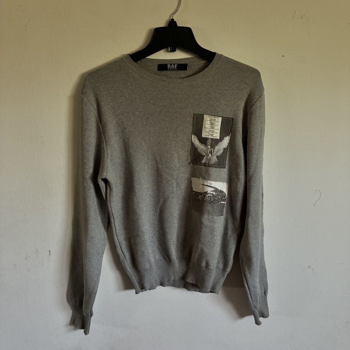 トップス Archive RAF SIMONS Patch Knit Sweater Raf Simons Raf Simons patch knit sweater | Grailed