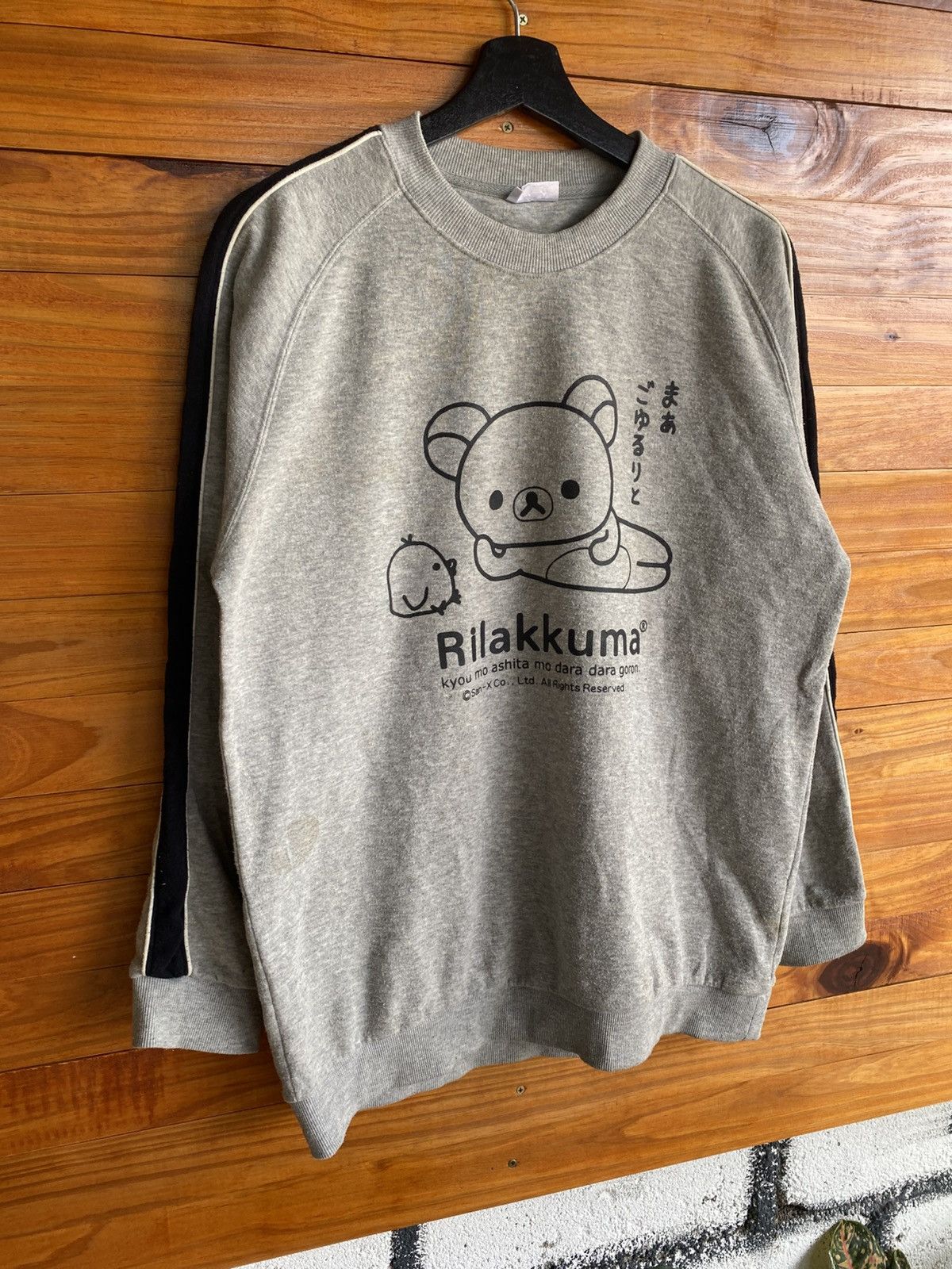 Japanese Brand Vintage Rilakkuma Grey Sweatshirt by San-X – Japanese Kawaii Size US M / EU 48-50 / 2 - 5 Thumbnail
