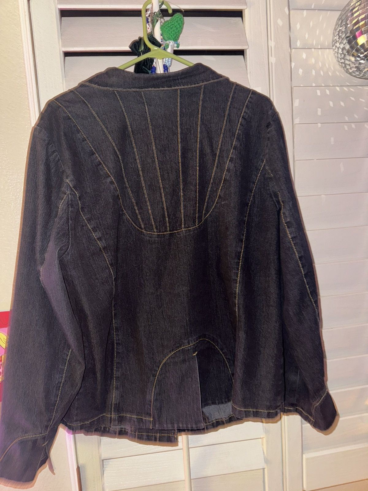 Other Monroe and Main Denim Pleated Jacket 22W Size L / US 10 / IT 46 - 4 Thumbnail