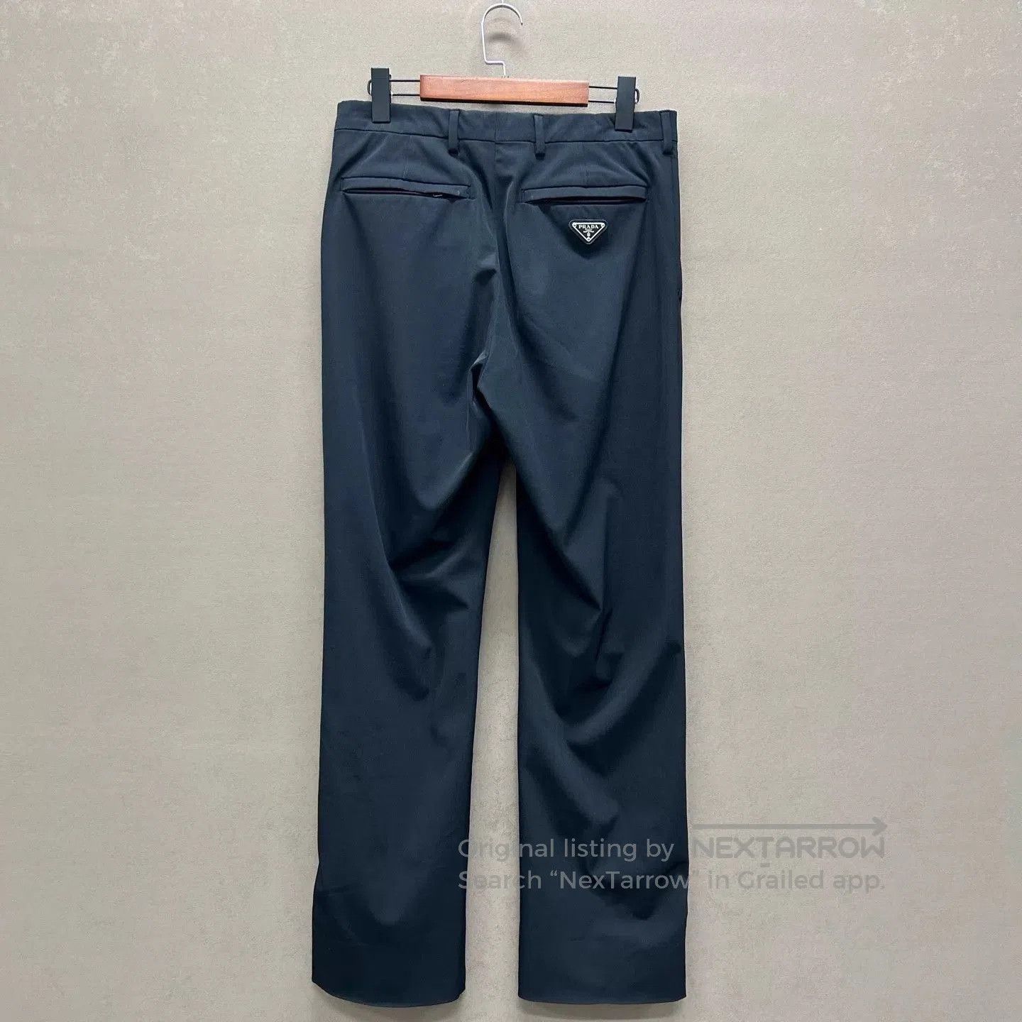 Prada Black Straight-Leg Casual Pants Size 30. Size US 30 / EU 46 - 2 Thumbnail