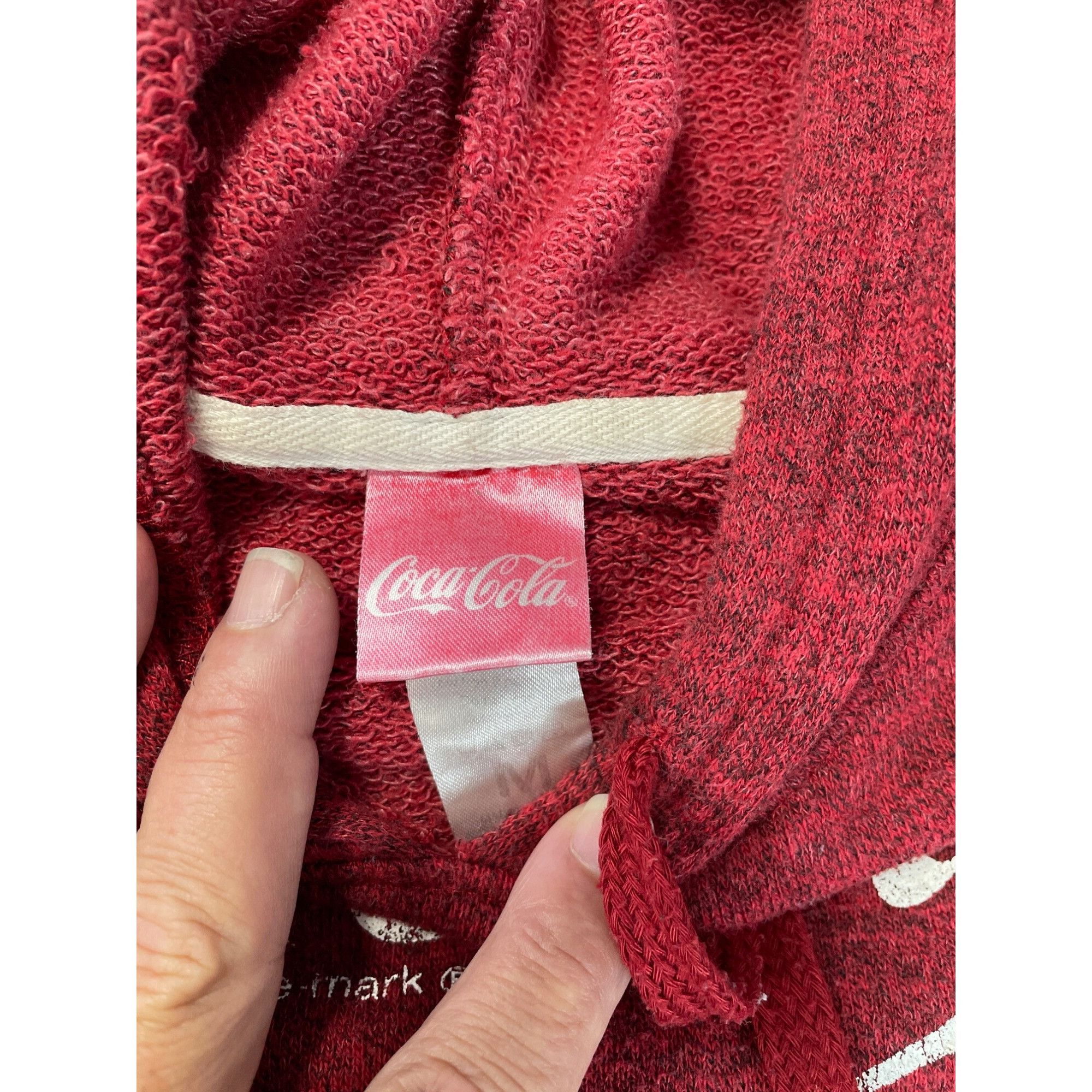 Coca Cola Coca-Cola Mens Red Hoodie Sweatshirt Pocket Drawstring SIze Size US M / EU 48-50 / 2 - 8 Thumbnail