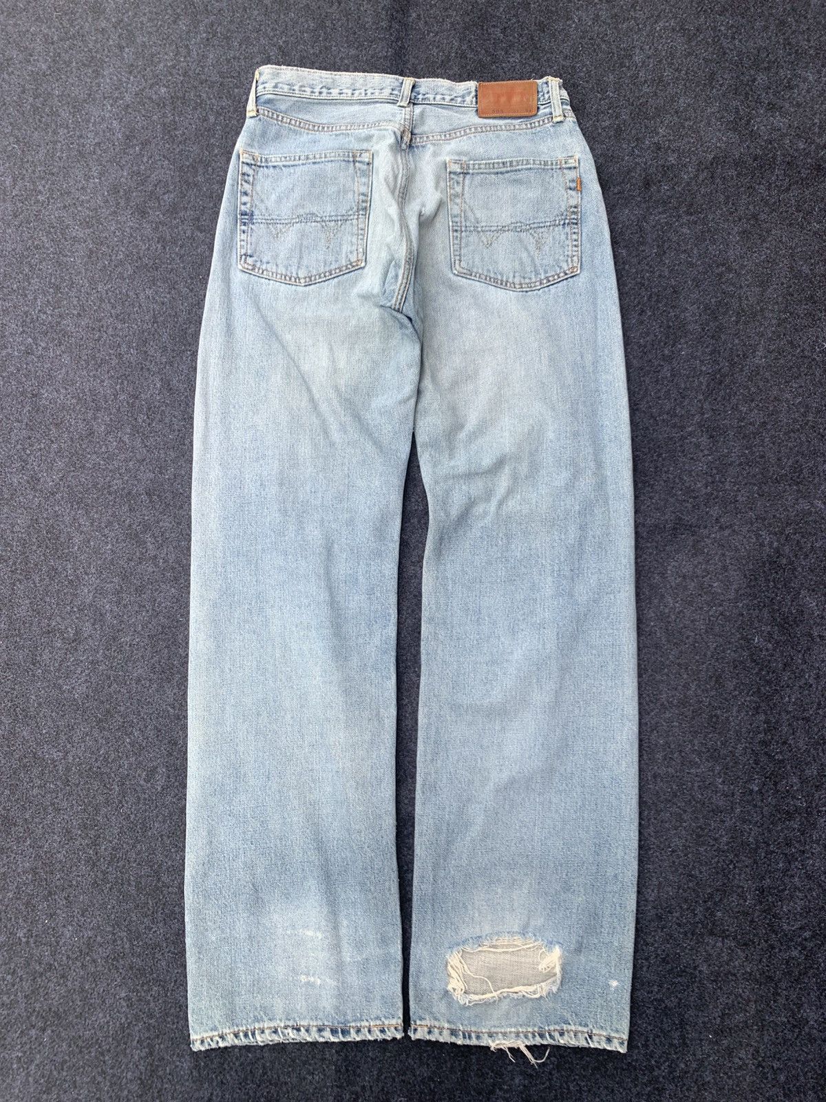 Edwin Distressed Edwin 505 selvedge light blue wash. Size US 31 - 7 Thumbnail