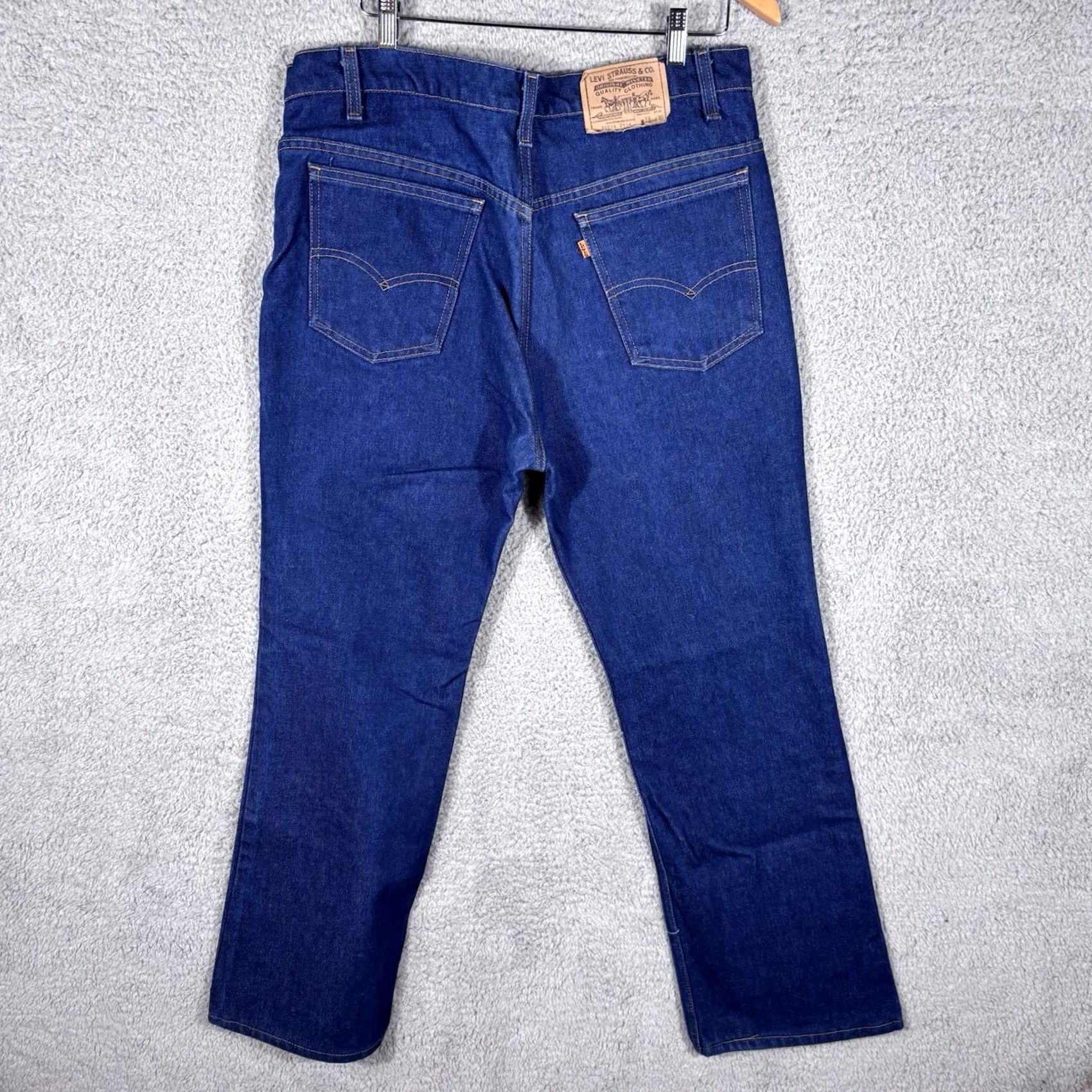 Levi's VINTAGE Levi's 516 Jeans Mens 36x30 Bootcut Denim Blue USA 500 Series Regular Inseam 30 Pockets Logo Cotton Blend Cotton Polyester Beige? Size US 36 / EU 52 - 2 Thumbnail