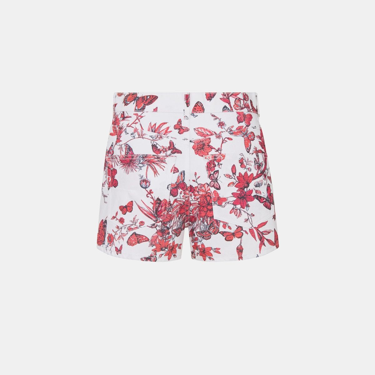 Dior o1bcso1str0225 Shorts in White/Red Size 26" / US 2 / IT 38 - 2 Thumbnail
