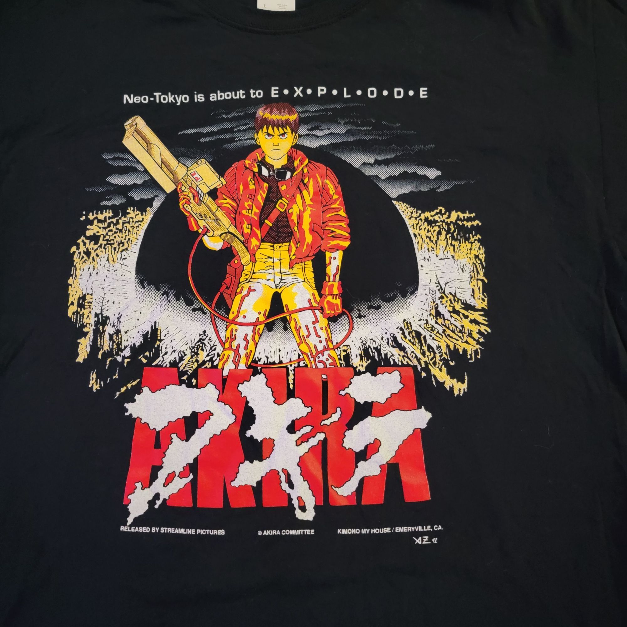Fruit Of The Loom Akira Neo Tokyo Anime Graphic T Shirt Vintage 1988 Movie Pro Size US L / EU 52-54 / 3 - 2 Thumbnail
