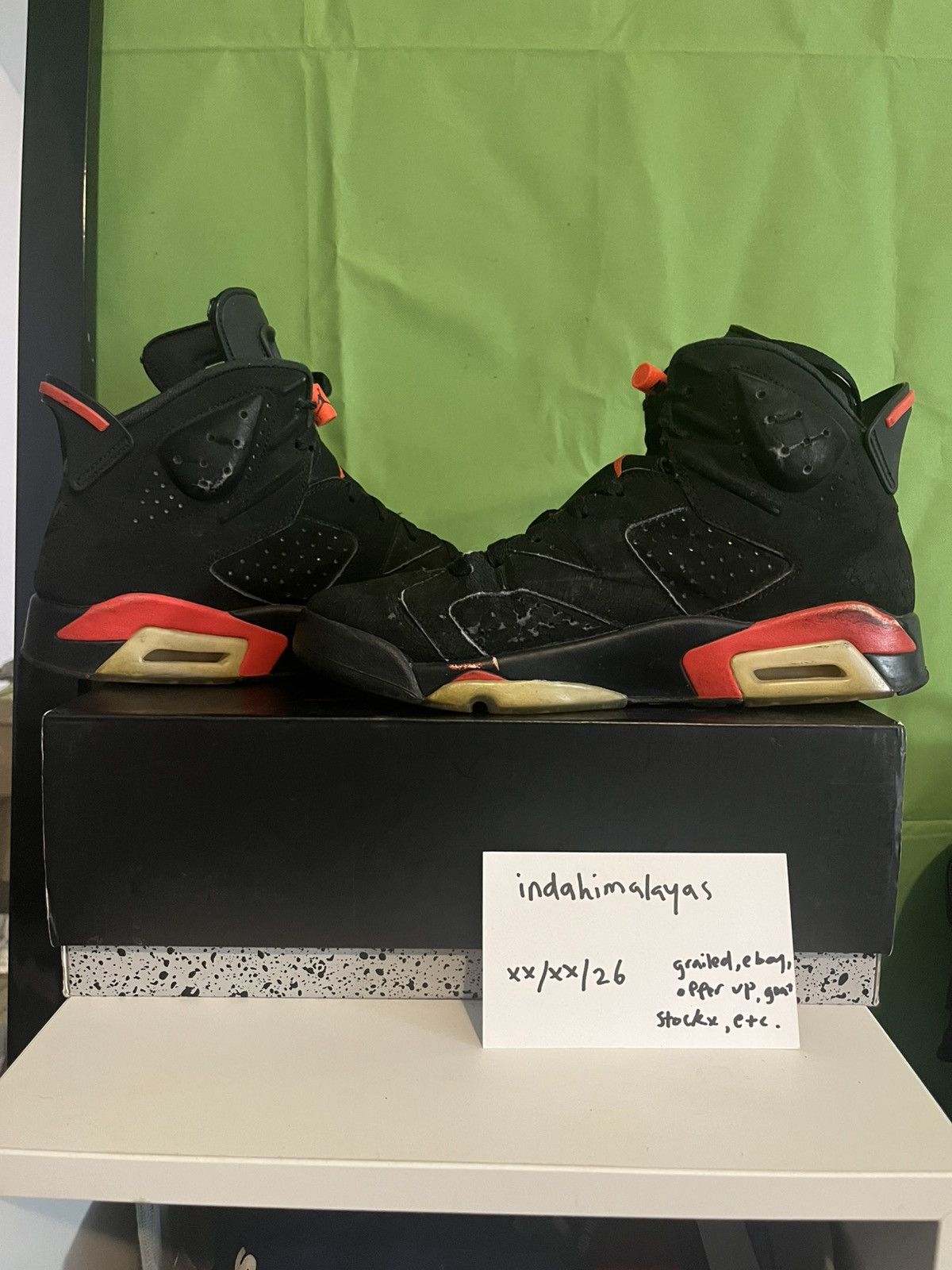Nike Air Jordan 6 “Infrared Size US 9.5 / EU 42-43 - 2 Thumbnail