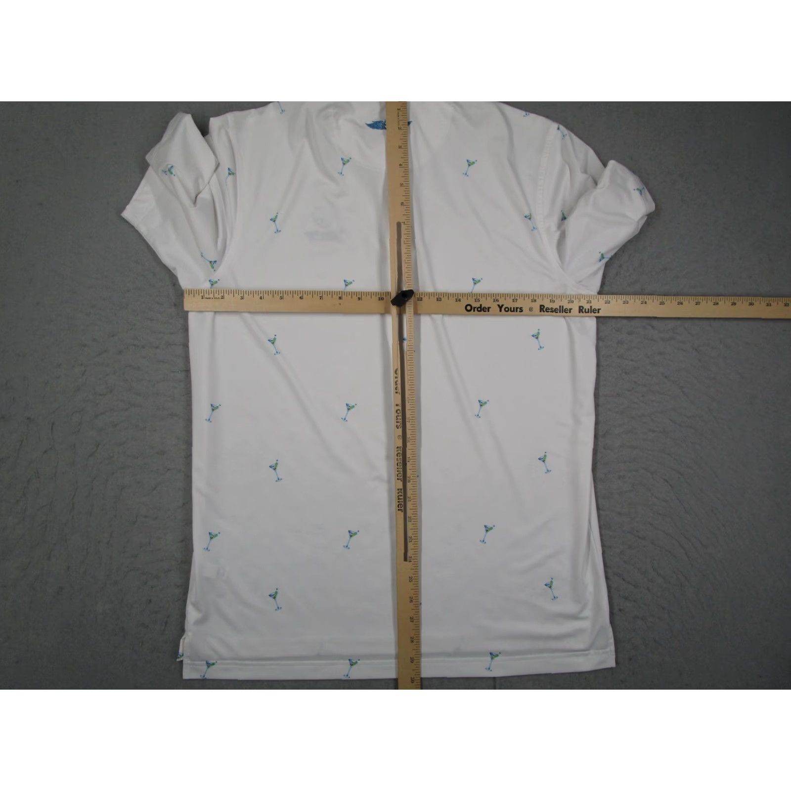 Vintage Straight Down Shirt Mens Medium White Wailea Blue Maui Golf Polo Martini Print Size US M / EU 48-50 / 2 - 7 Thumbnail