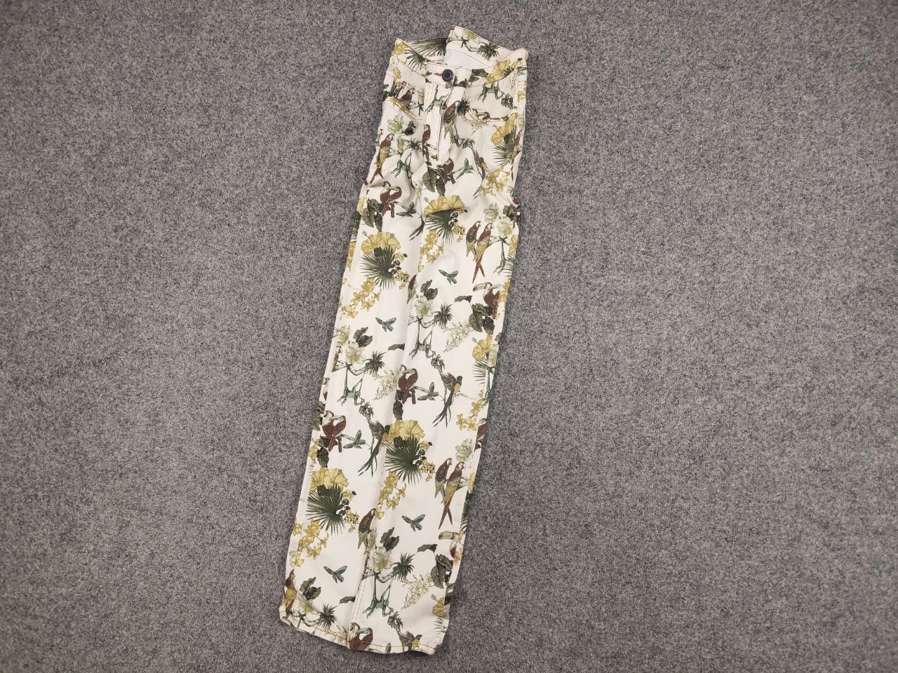 Etro Etro Milano Design Art Pattern bird Floral Slim Denim Jeans Size 30" / US 8 / IT 44 - 3 Thumbnail