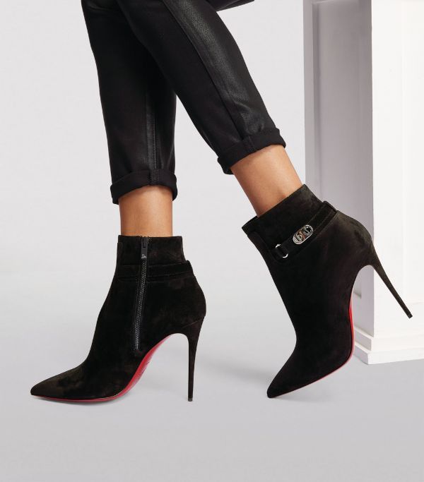 Christian Louboutin o1s1wg110924 Lock So Kate Boot in Black Size US 7 / IT 37 - 4 Thumbnail