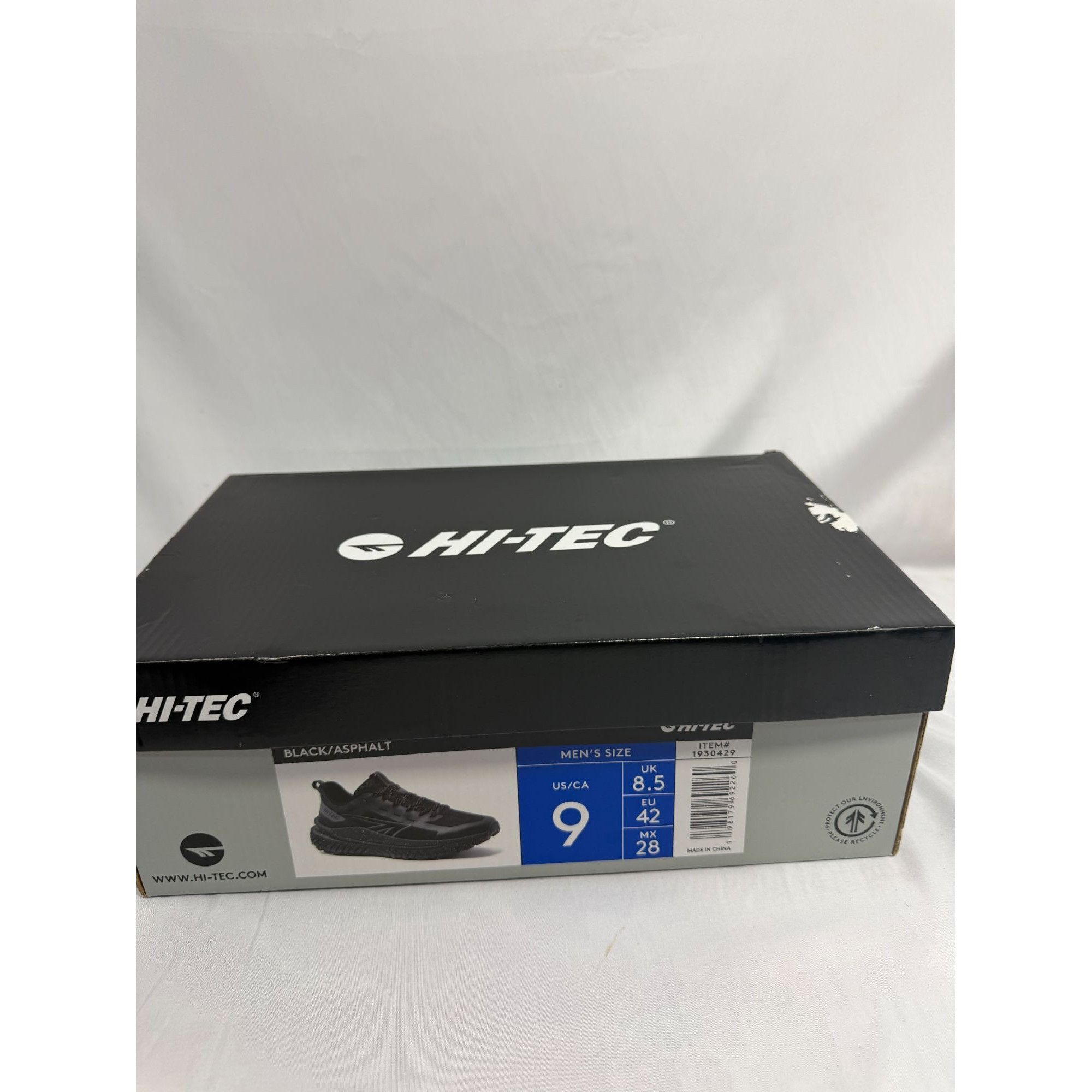 Other Hi-Tec Men’s Trail Hiking Shoes Black Asphalt Size 9 US CH80 Size US 9 / EU 42 - 7 Thumbnail