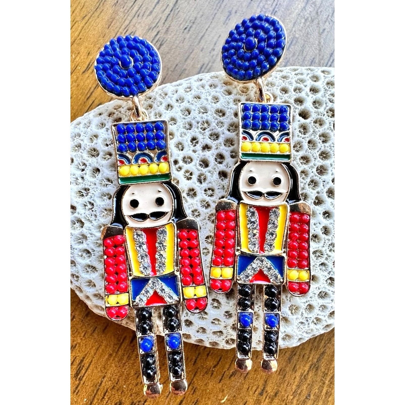 Handmade Nutcracker Earrings Toy Soldier New Christmas Ballet Jewelry Size ONE SIZE - 6 Thumbnail