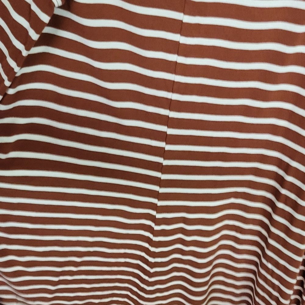 Other Old Navy A-Line Dress Striped Brown & White Size M / US 6-8 / IT 42-44 - 5 Thumbnail