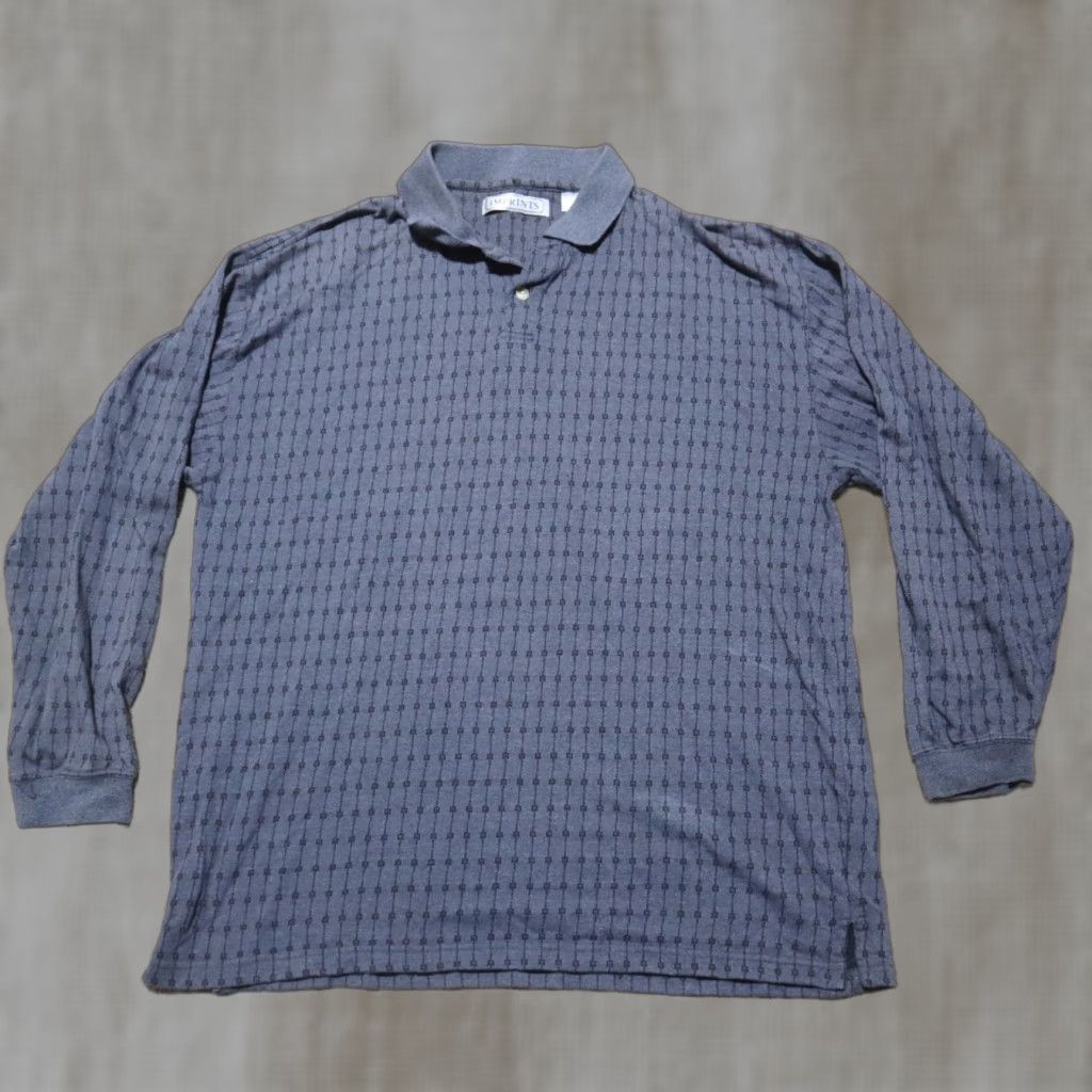 Vintage VINTAGE Imprints Polo Shirt Gray Adult XL (Extra Large) Golf Mens Polo Shirt Gr ay Imprints Mens XL Golf Shirt - 90s/2000s Theme Size US XL / EU 56 / 4 - 1 Thumbnail