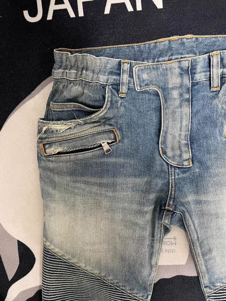 Balmain BALMAIN Biker Jeans Size US 31 - 2 Thumbnail