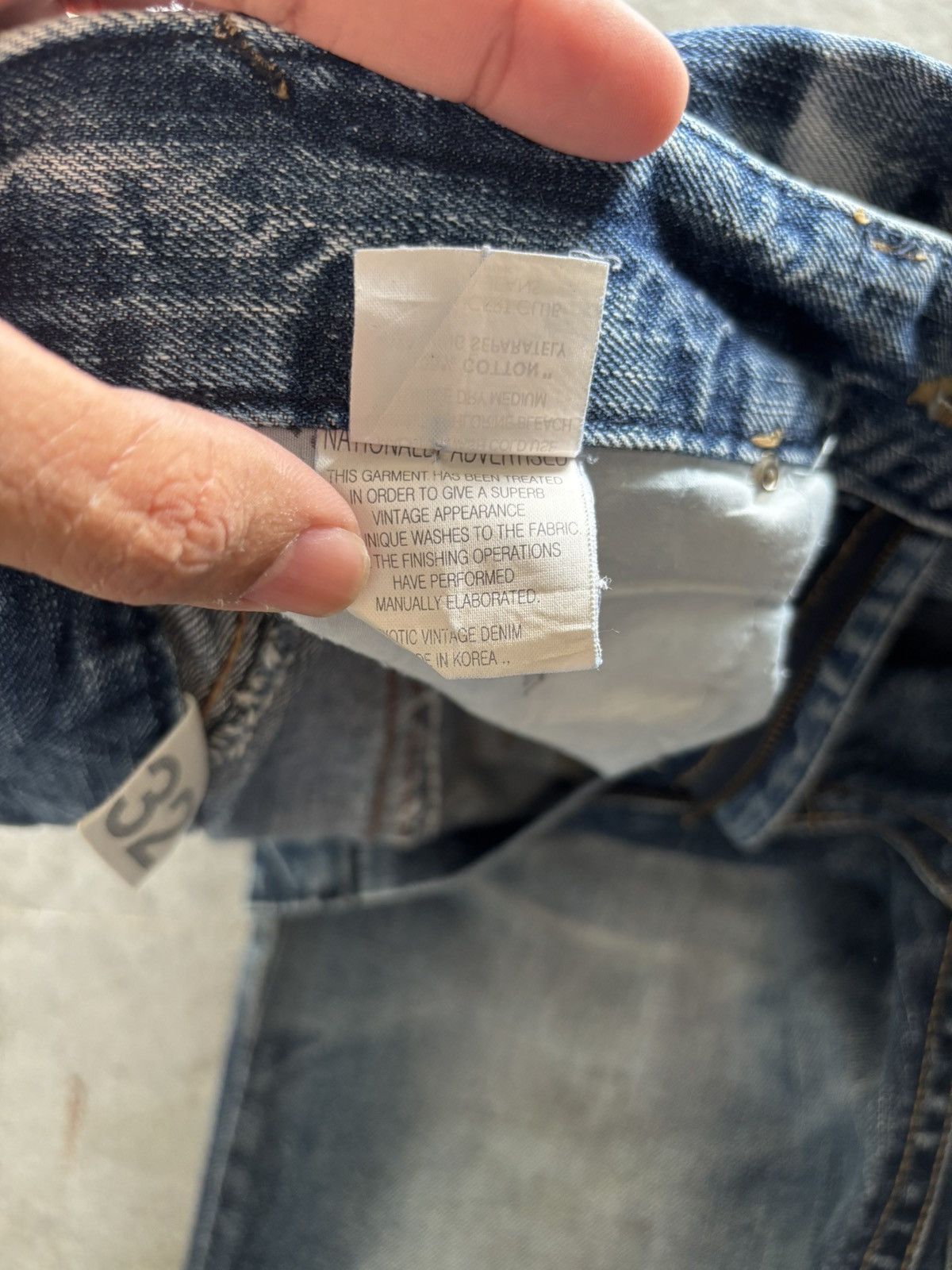 If Six Was Nine y2k lolita washed fade japanese punk dope backpocket Size US 33 - 8 Thumbnail