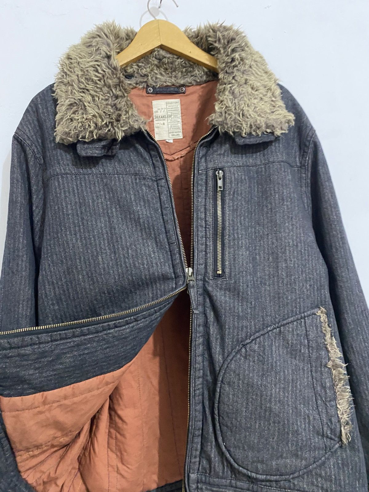 If Six Was Nine × Japanese Brand × Le Grande Bleu (L.G.B.) 💸BINDINGOFFER💸Oilcake denimfur jacket lgb ifsixwasnine Size US L / EU 52-54 / 3 - 3 Thumbnail