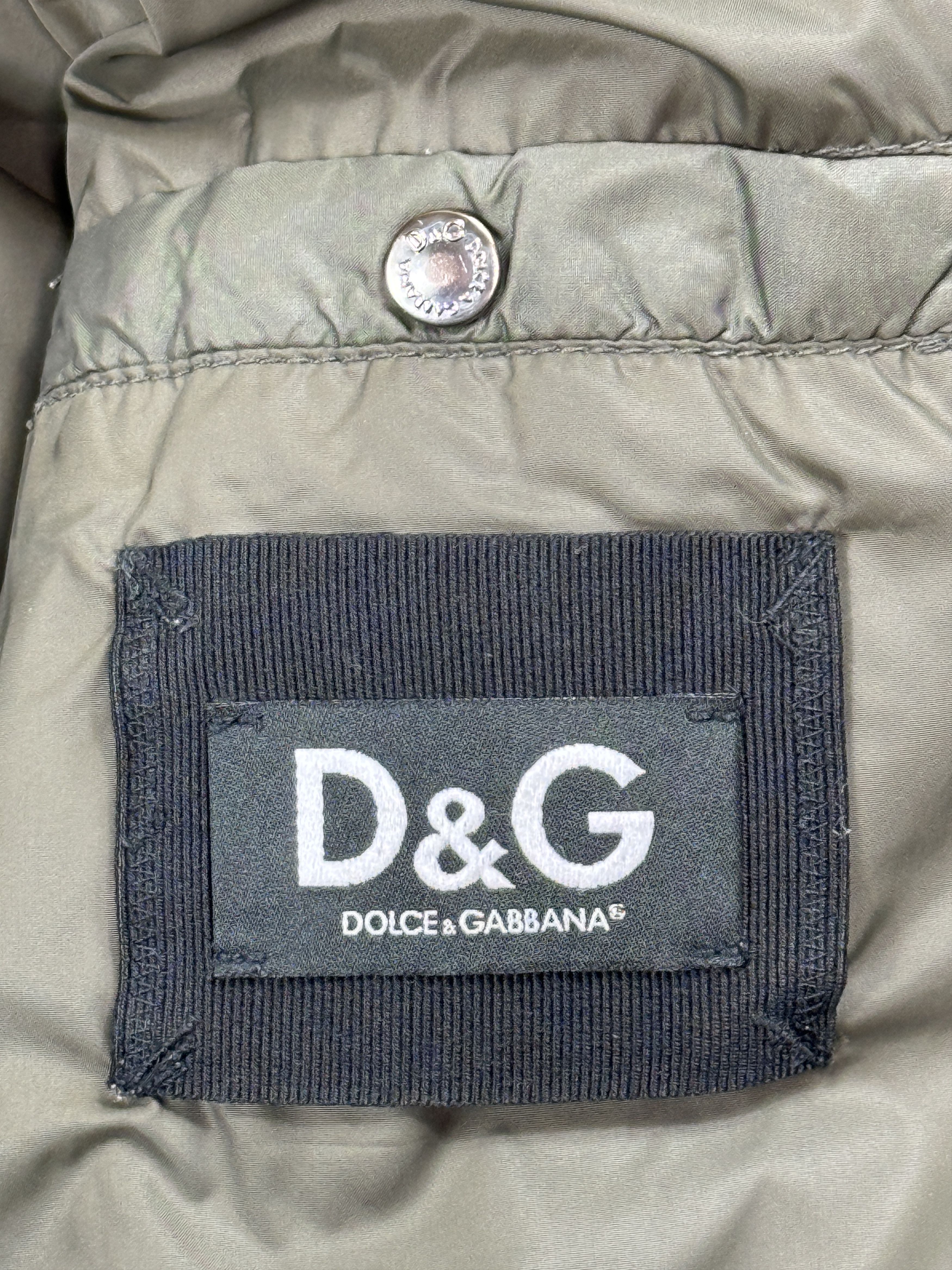 Dolce & Gabbana Dolce&Gabbana Coyote Fur Puffer Khaki Logo Bomber Jacket Size US M / EU 48-50 / 2 - 4 Thumbnail