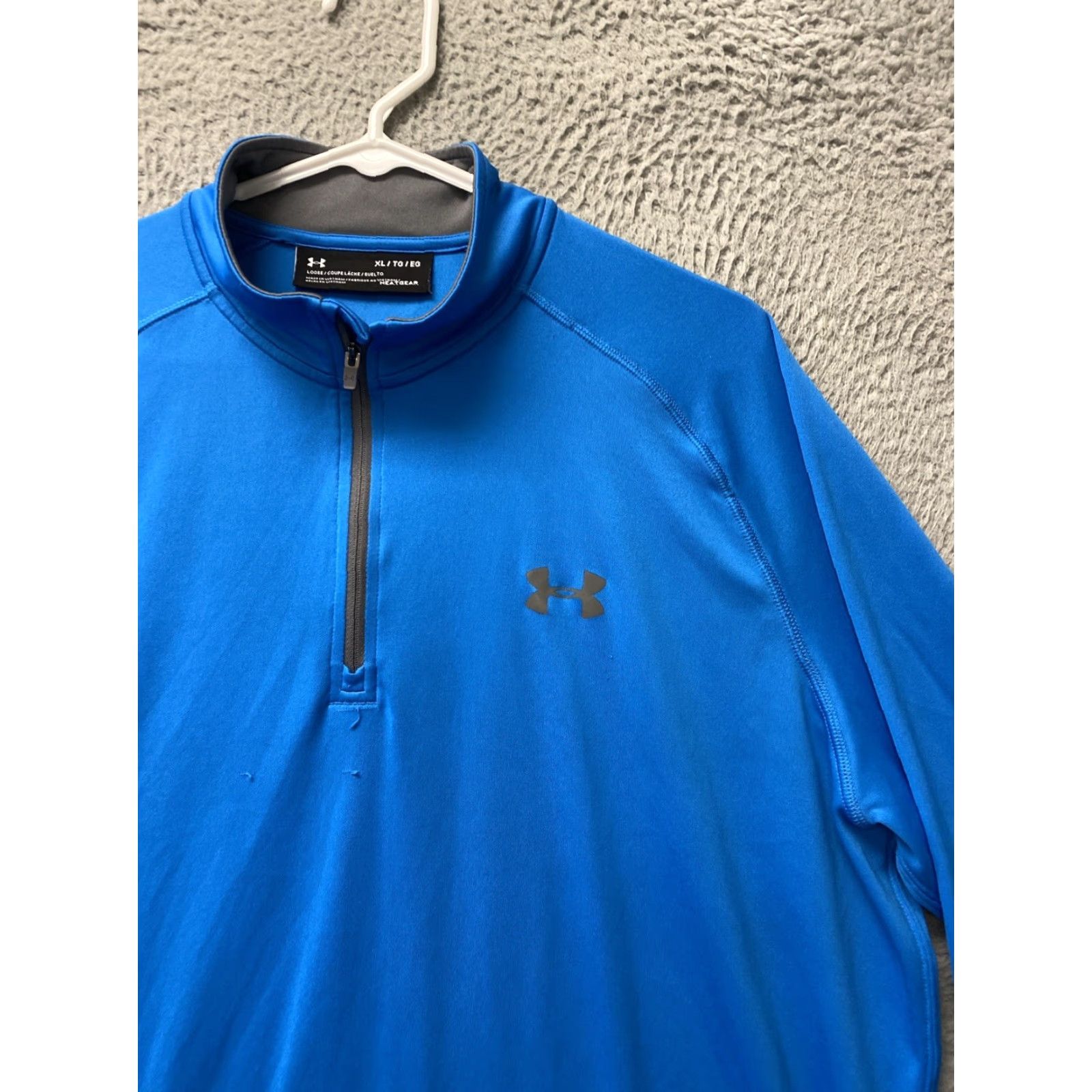 Under Armour Under Armour Shirt Men XL Blue 1/4 Zip HeatGear Athletic Cross Training Gym & Running Women? No. Ends with Mens. Size US XL / EU 56 / 4 - 2 Thumbnail