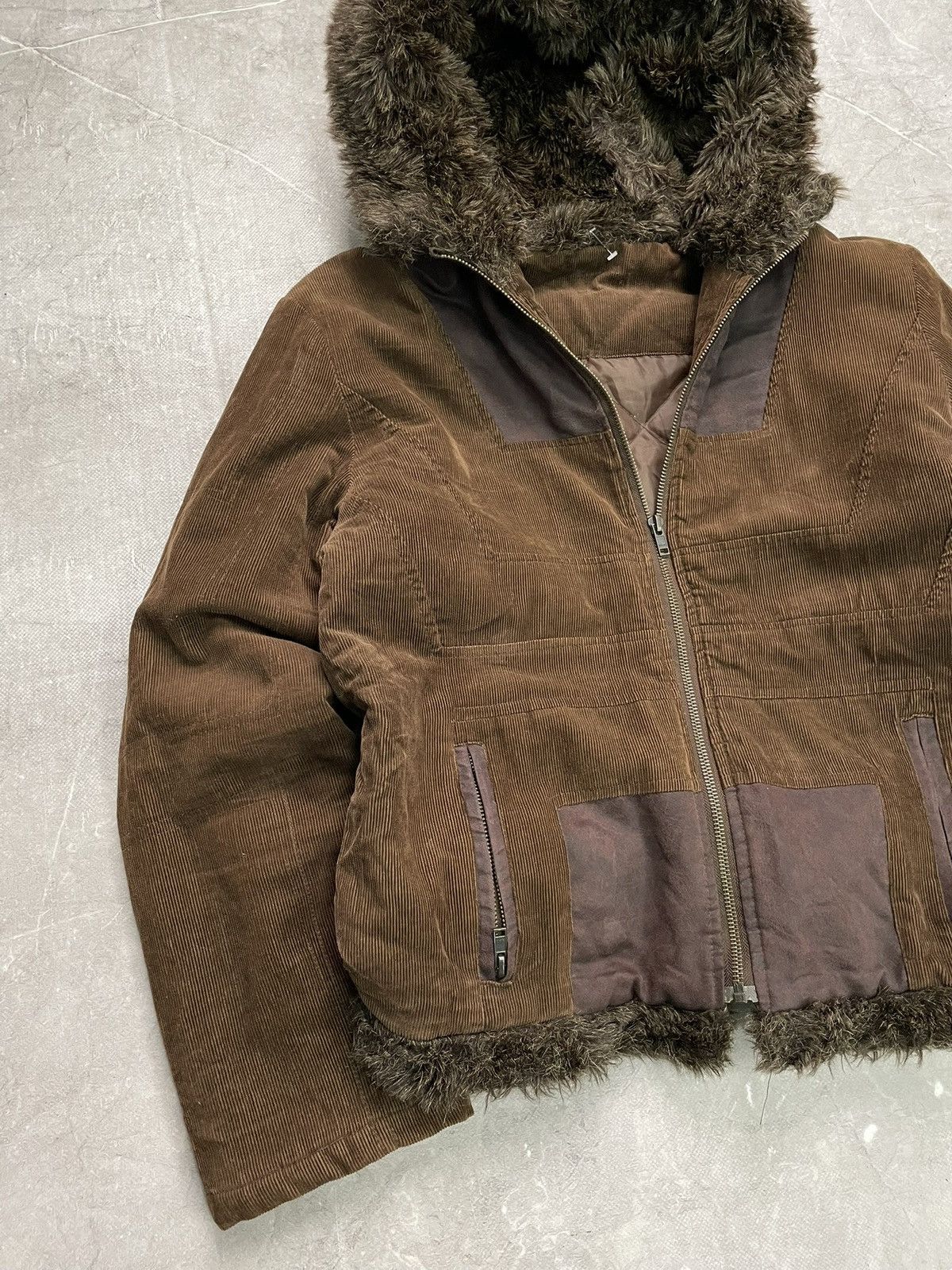 If Six Was Nine If six was nine Corduroy Faux Fur Hooded Jacket Y2K hype Size US M / EU 48-50 / 2 - 3 Thumbnail