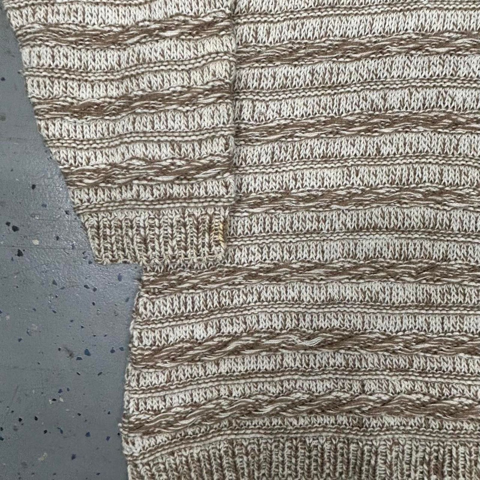 Other VTG Cream and brown David Brett sweater Size S / US 4 / IT 40 - 2 Thumbnail
