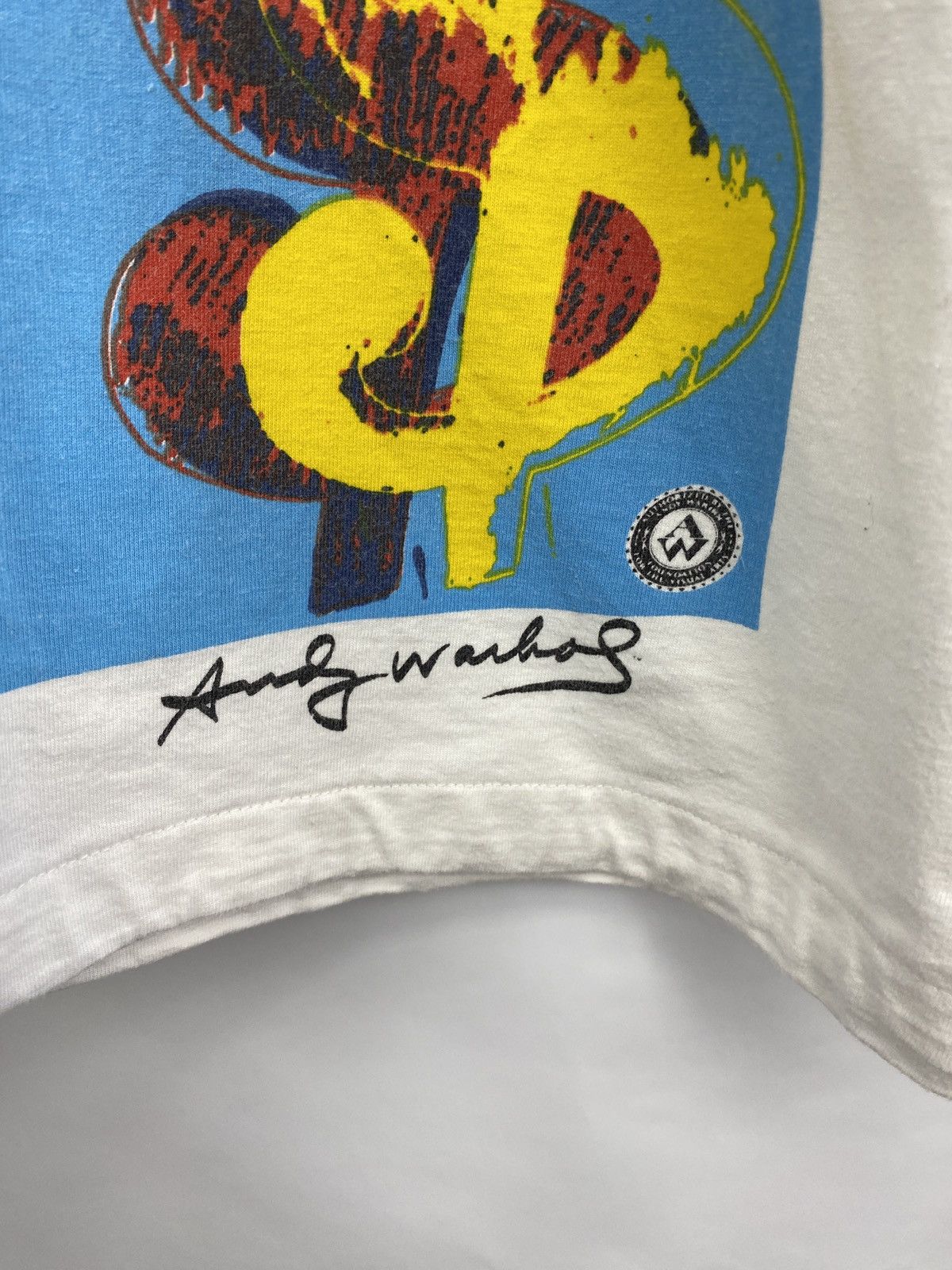 Andy Warhol 🇺🇸 Vintage 1993 Andy Warhol Dollars Pop Art T-Shirt Rare Size US S / EU 44-46 / 1 - 5 Thumbnail