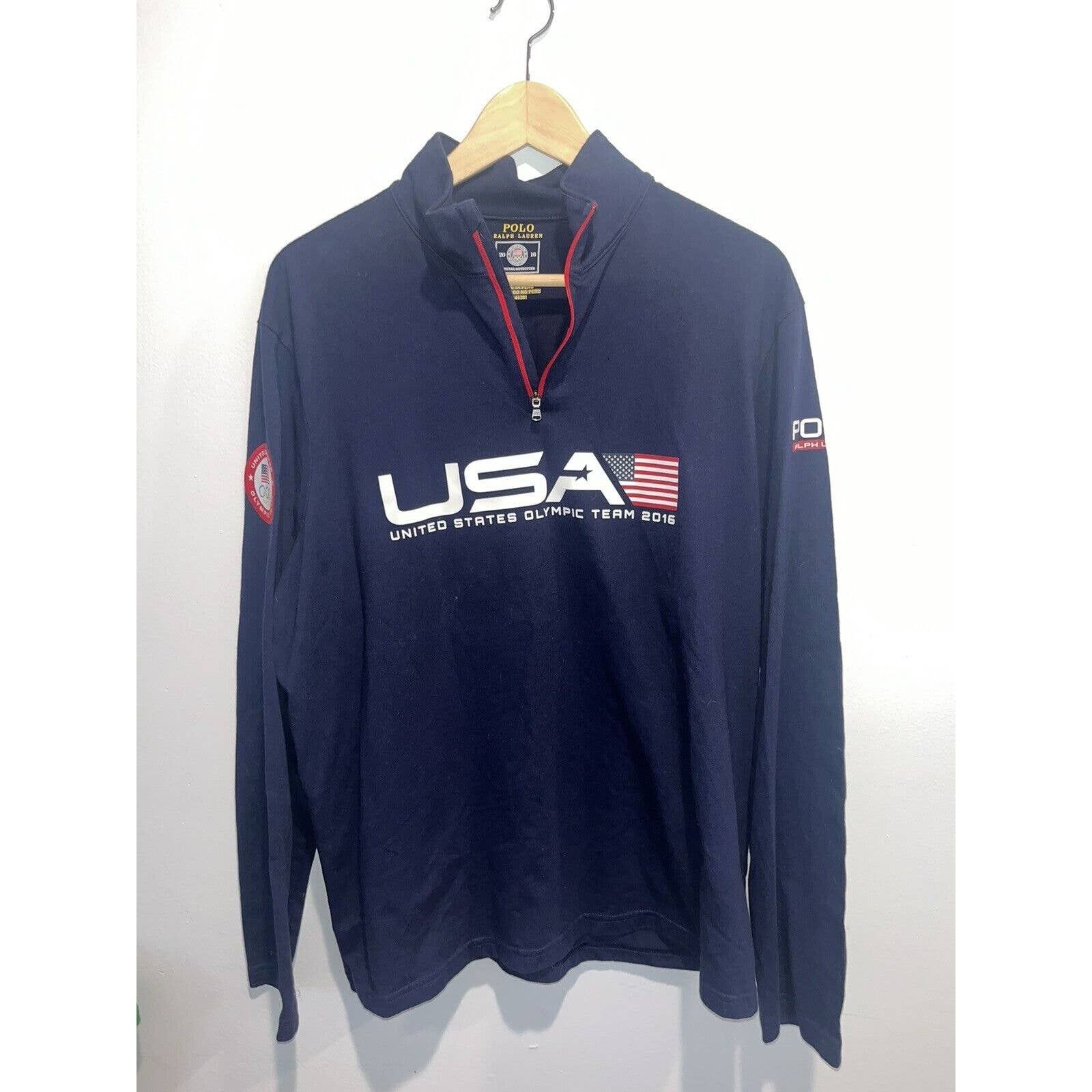 Polo Ralph Lauren 1/4 Zip Pullover Paralympic Team USA 2016