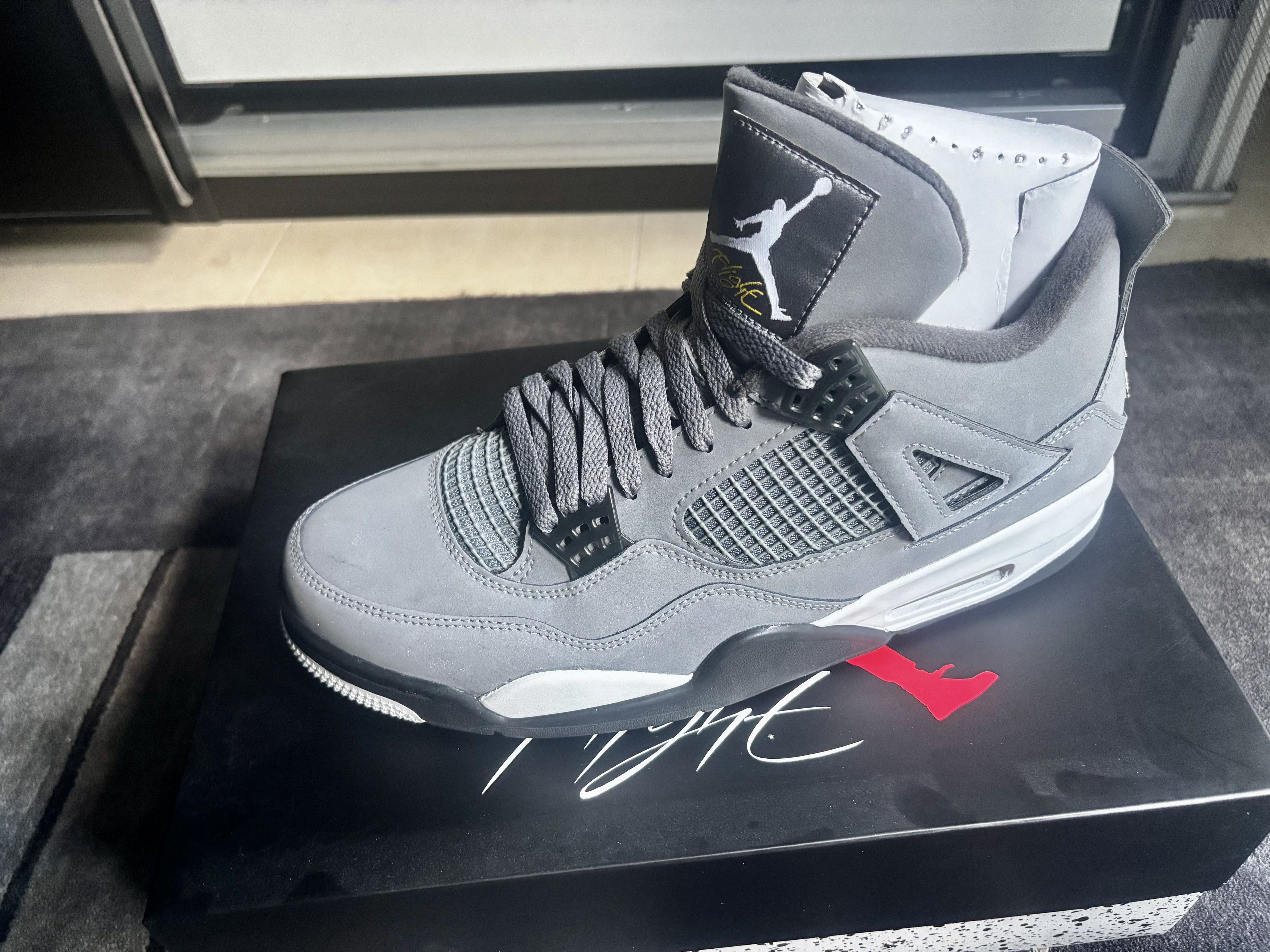 Jordan Brand Nike Air Jordan 4 Retro Cool Grey 2019 US11/EU45 Size US 11 / EU 44 - 1 Thumbnail
