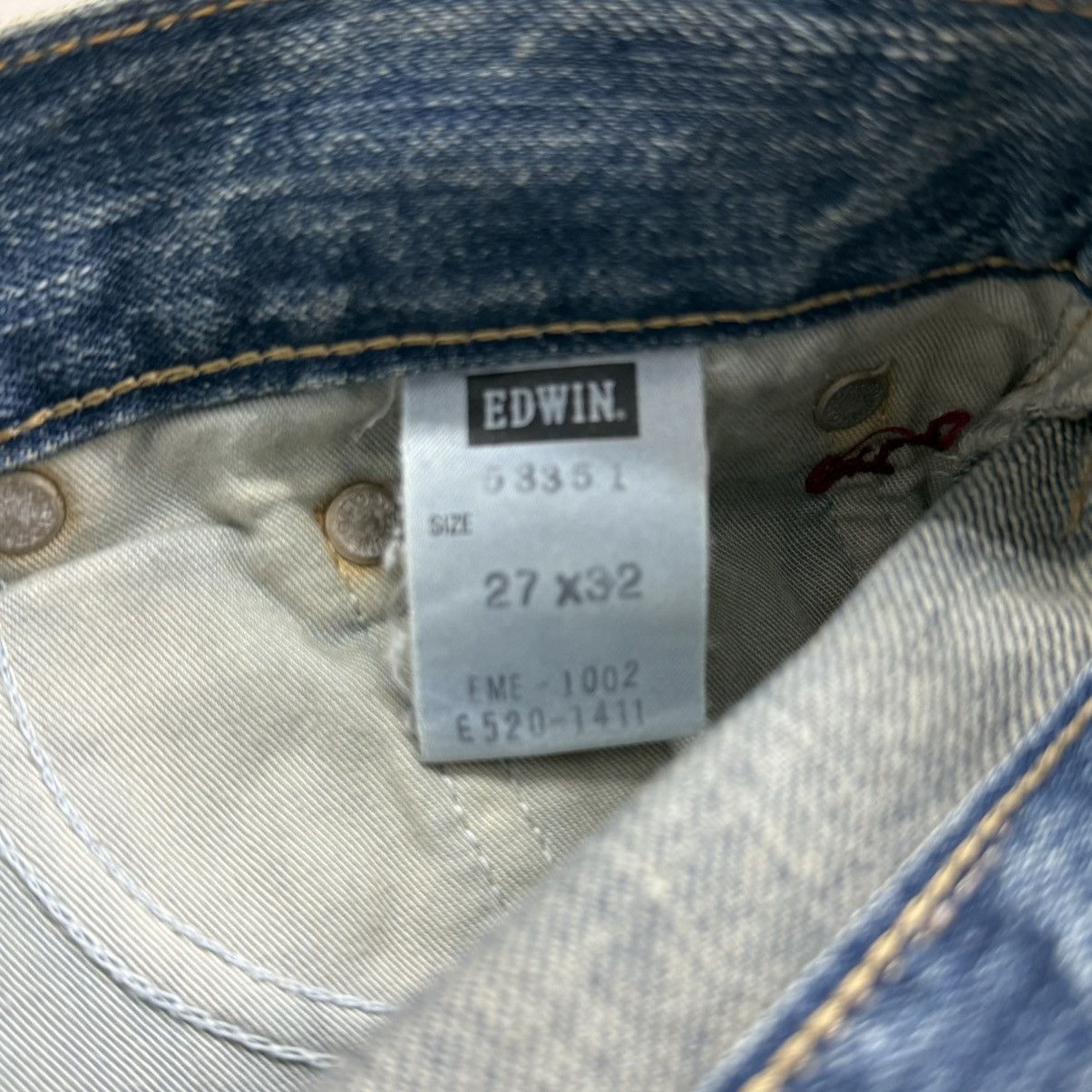 Edwin Miss Edwin 503 Flare Stonewashed Unisex Denim Pants Size 27" / US 4 / IT 40 - 15 Thumbnail