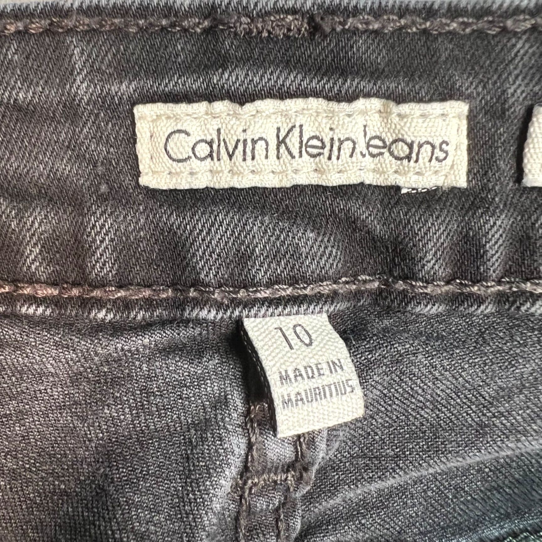 Calvin Klein VINTAGE Calvin Klein Jeans Womens Skinny Denim Pants - Black - Size 10 - 30in Inseam - Mid Rise - Ultimate Skinny - Regular - Womens Size 32" / US 10 / IT 46 - 3 Thumbnail