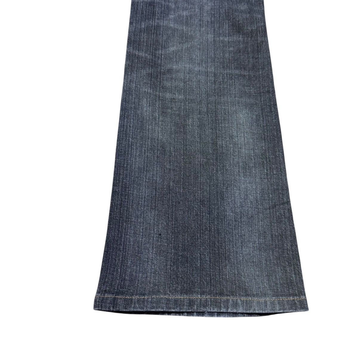 Edwin Vintage Edwin 401XVS Faded Black Denim Flare Jeans Size US 30 / EU 46 - 13 Thumbnail