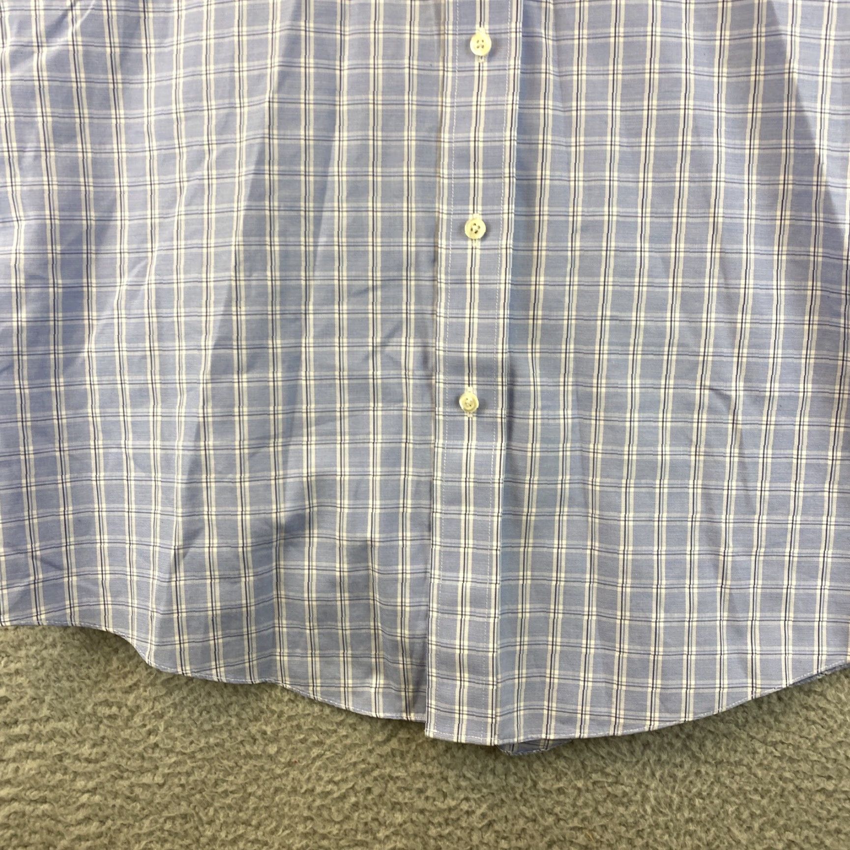 Brooks Brothers Brooks Brothers Shirt Mens 16/35 Long Sleeve Button-Up Plaid Cotton Blue Casual Size US L / EU 52-54 / 3 - 3 Thumbnail
