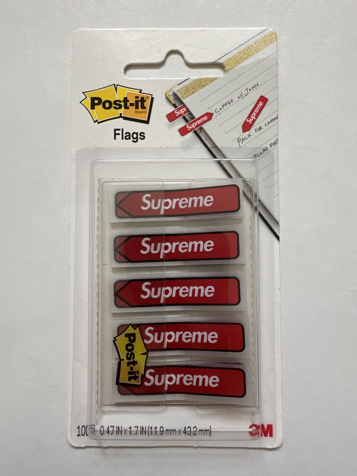 Supreme Supreme post it flags FW 19 Deadstock red Size ONE SIZE - 1 Thumbnail