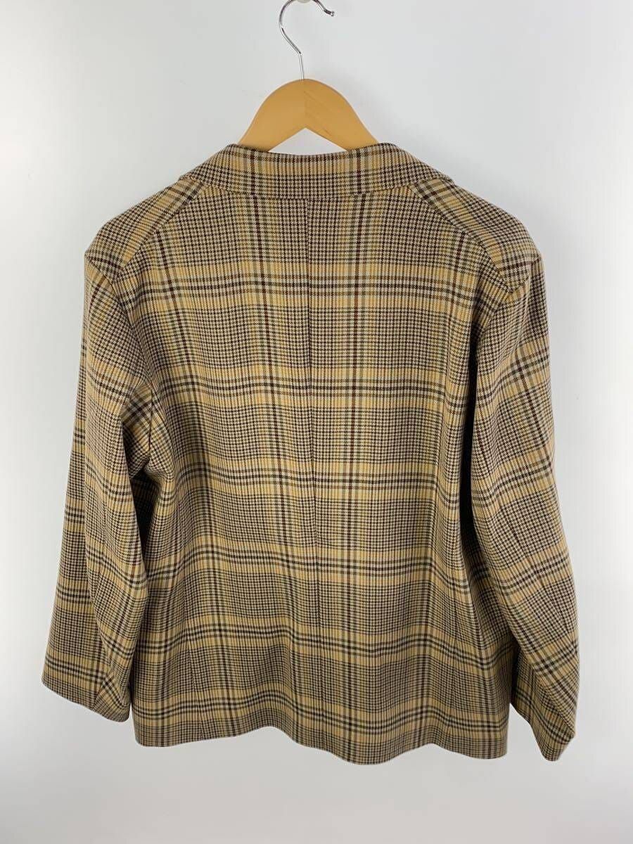 Auralee Brown Wool Serge Check Jacket Tailored Size US L / EU 52-54 / 3 - 1 Thumbnail