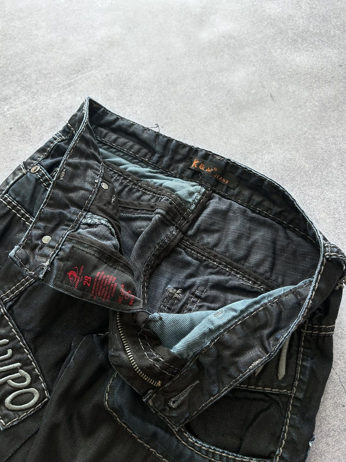 Japanese Brand × Vintage Vintage K&M Kosmo lupo big logo ed hardy style jeans y2k Size US 29 - 5 Thumbnail