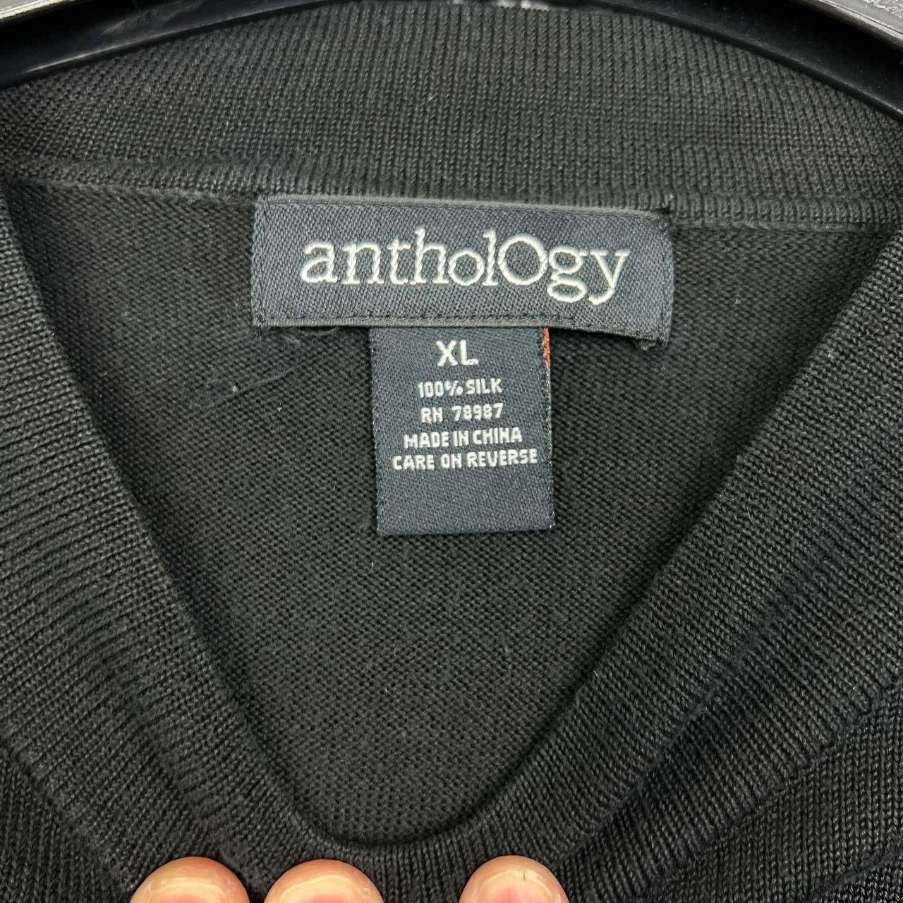Other Anthology Sweater Women Pullover Short Sleeve 100% Silk XL Size XL / US 12-14 / IT 48-50 - 7 Thumbnail