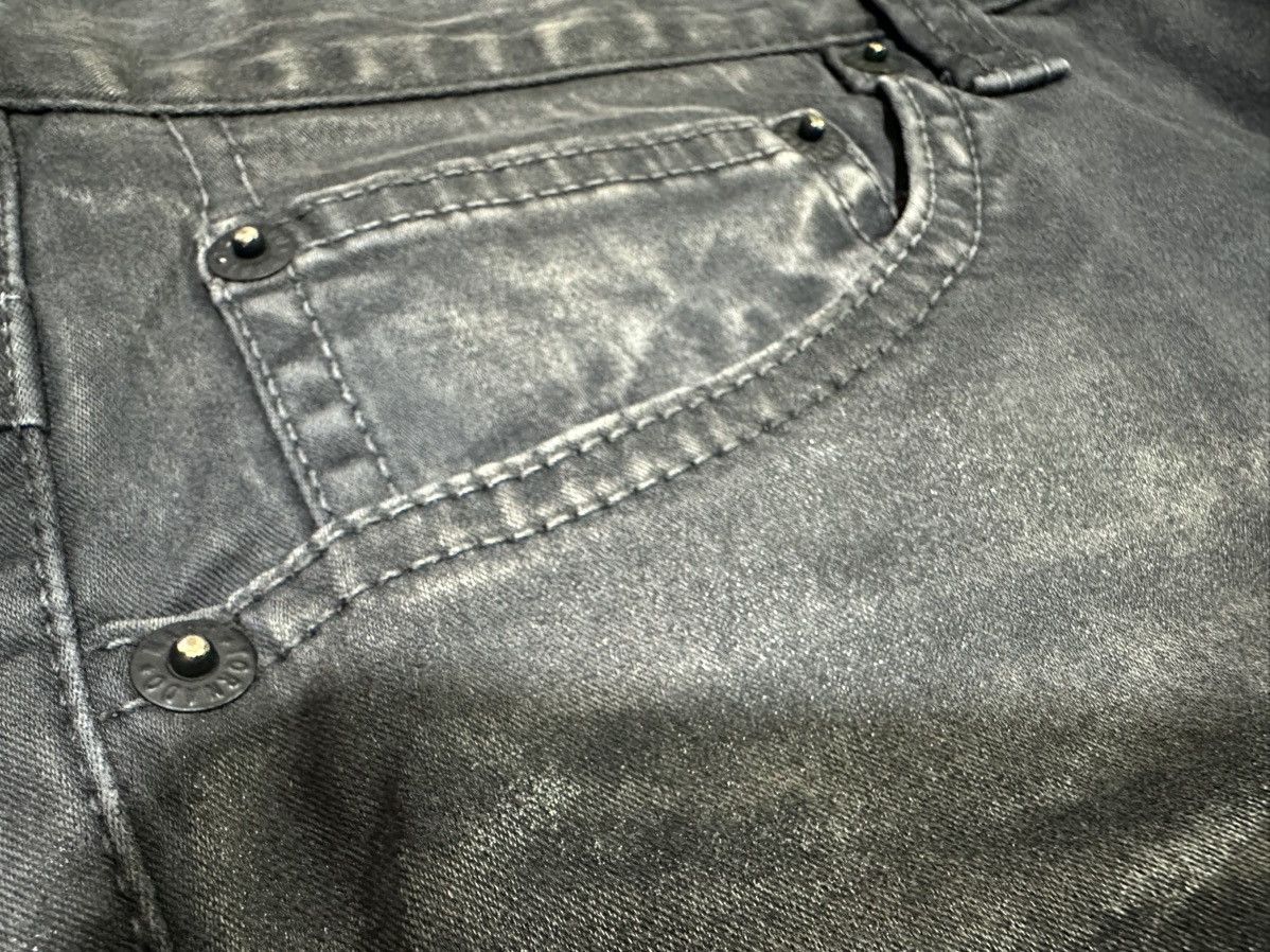 Tornado Mart 🔥Y2K Archived Tornado Mart Black Coated Flared Denim Size US 32 / EU 48 - 7 Thumbnail