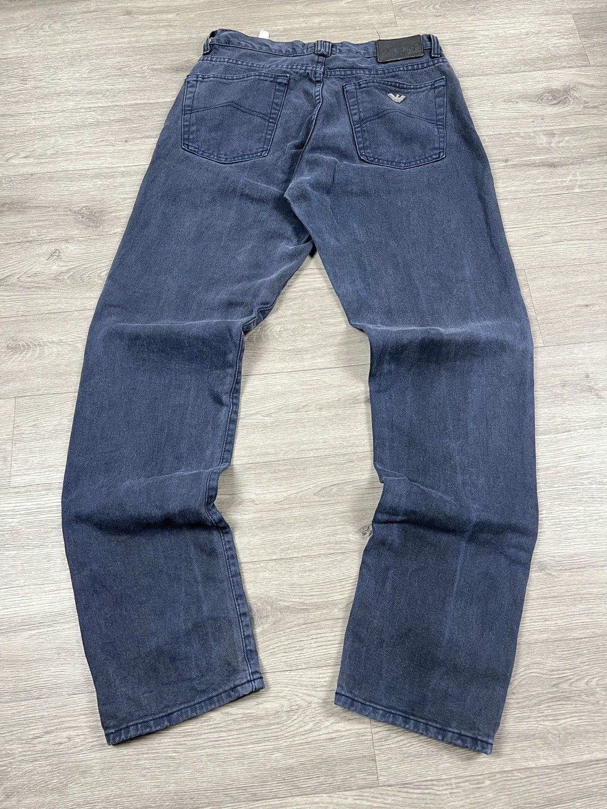 Armani ARMANI JEANS 90s Tapered Denim Logo Metal Size 32 Size US 32 / EU 48 - 1 Thumbnail