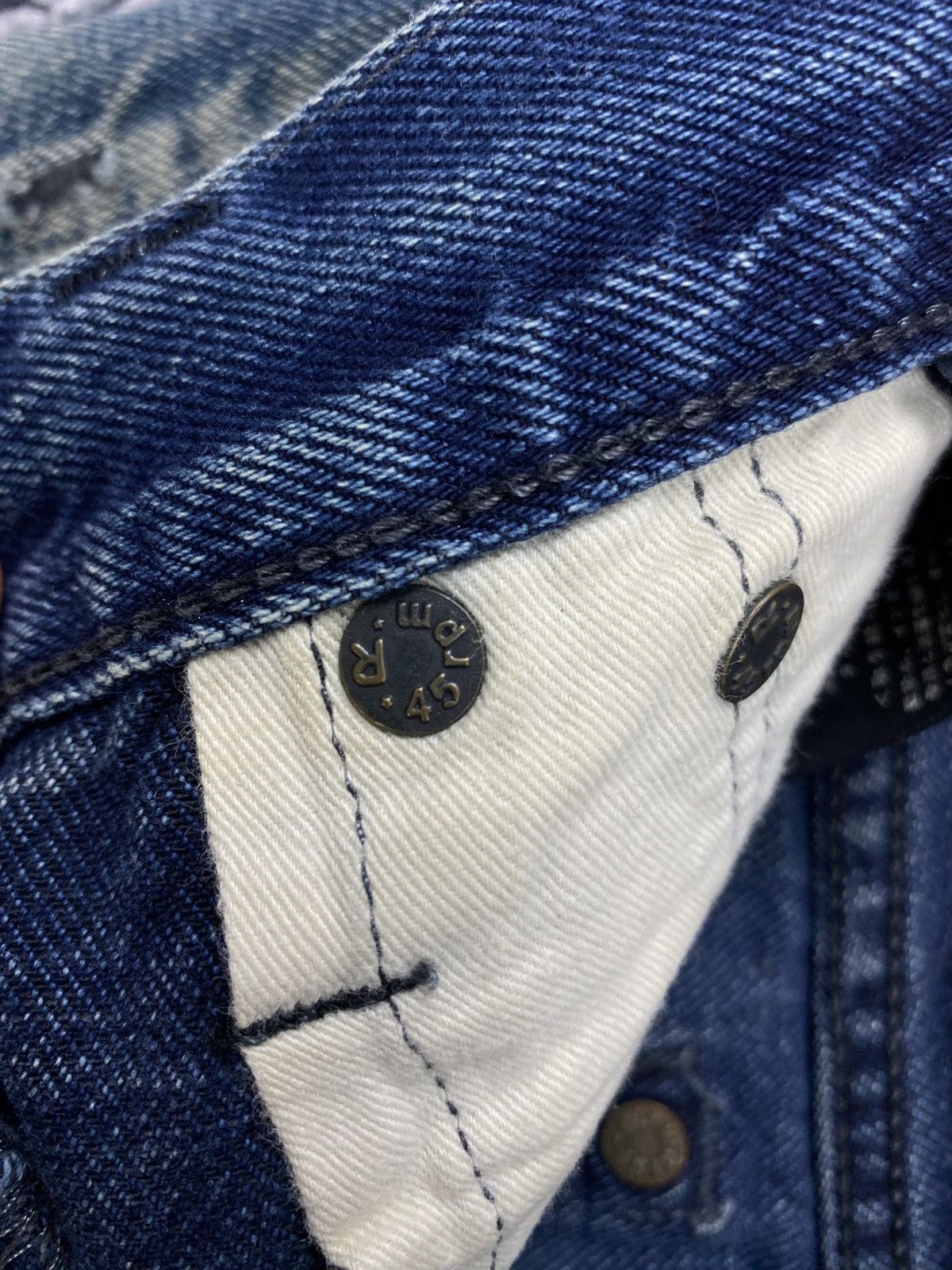 45rpm Vintage 45rpm Japan Distressed Denim Pants Size US 30 / EU 46 - 17 Thumbnail