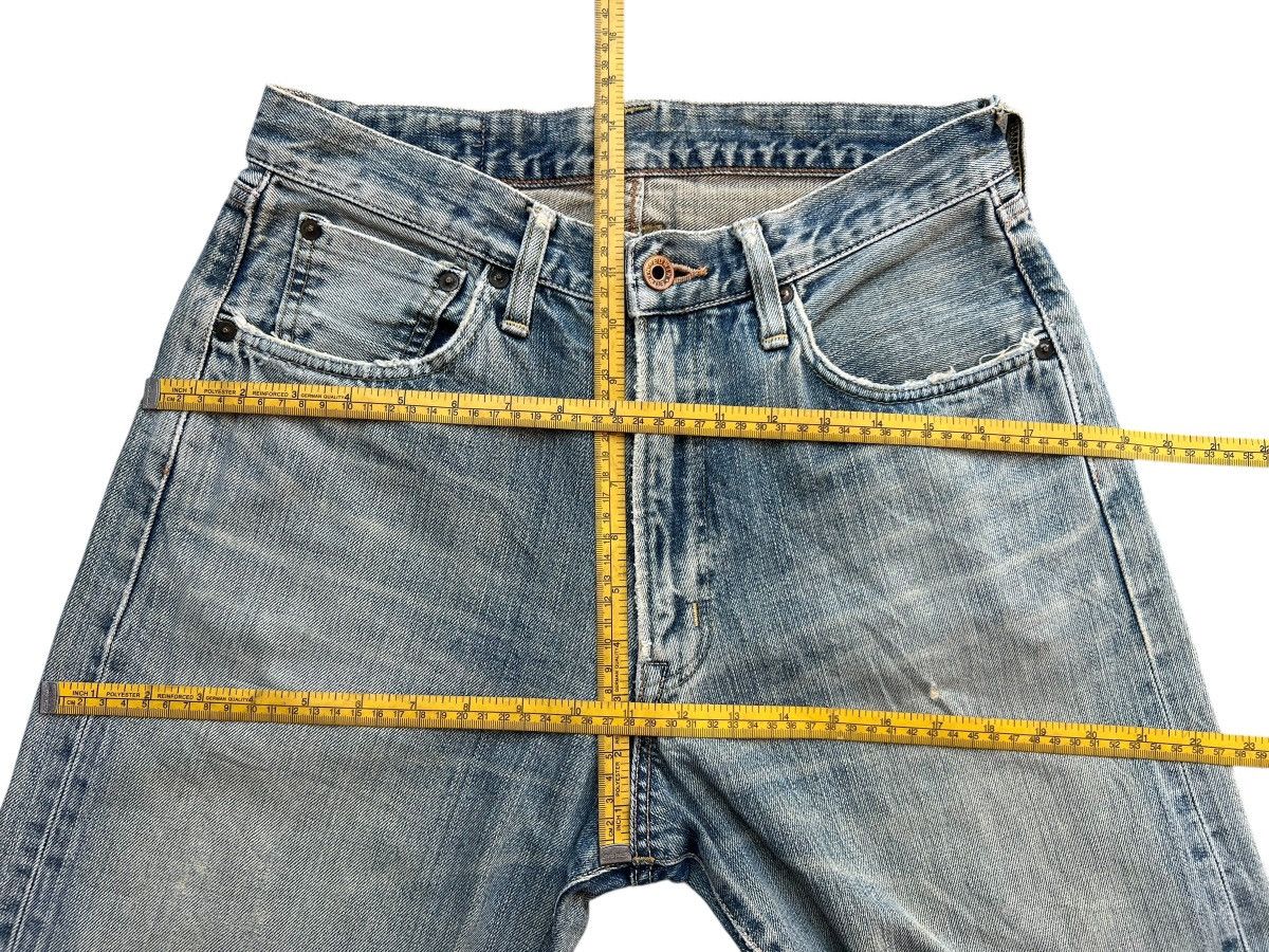 Edwin Vintage Edwin 505 Selvedge Distressed Denim Jeans 31x29 Size US 31 - 14 Thumbnail