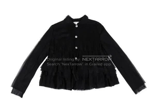 Comme des Garcons Comme Des Garcons Black vintage lace-edged blouse Size S / US 4 / IT 40 - 2 Thumbnail