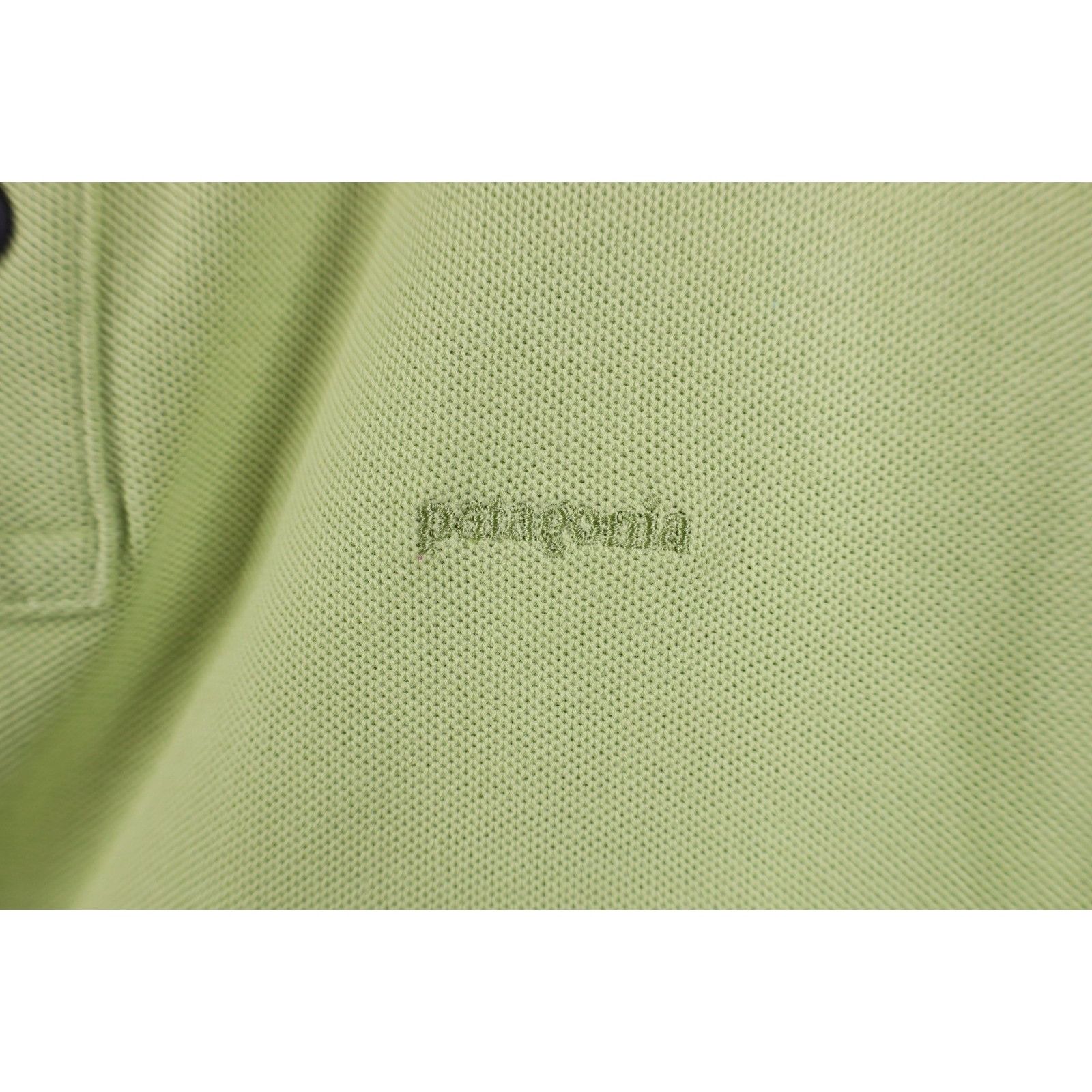 Patagonia Vintage Y2K Patagonia Organic Cotton Faded Spell Out Polo Size US L / EU 52-54 / 3 - 4 Thumbnail