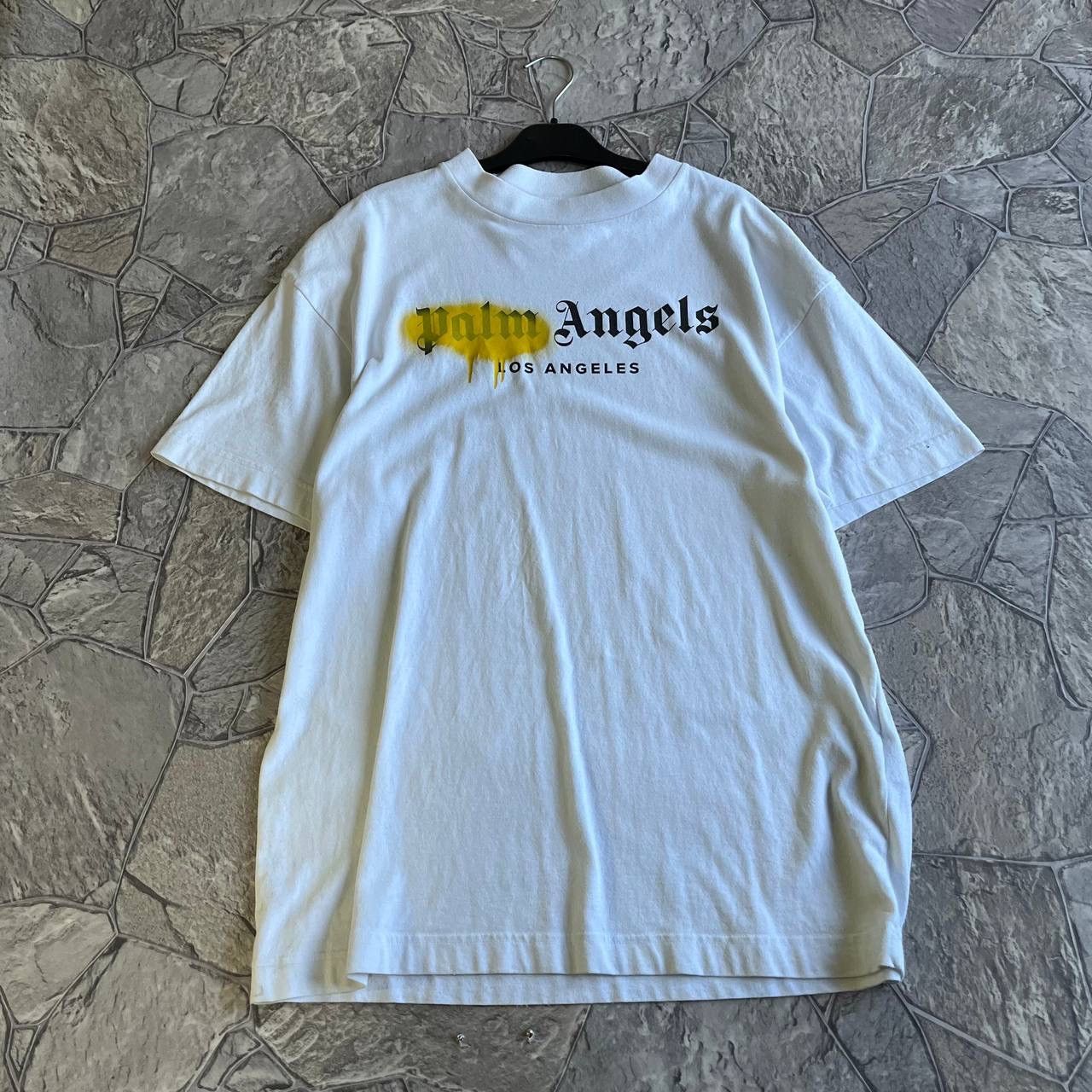 Palm Angels Palm Angels t-shirt tee big logo white Size US L / EU 52-54 / 3 - 1 Thumbnail