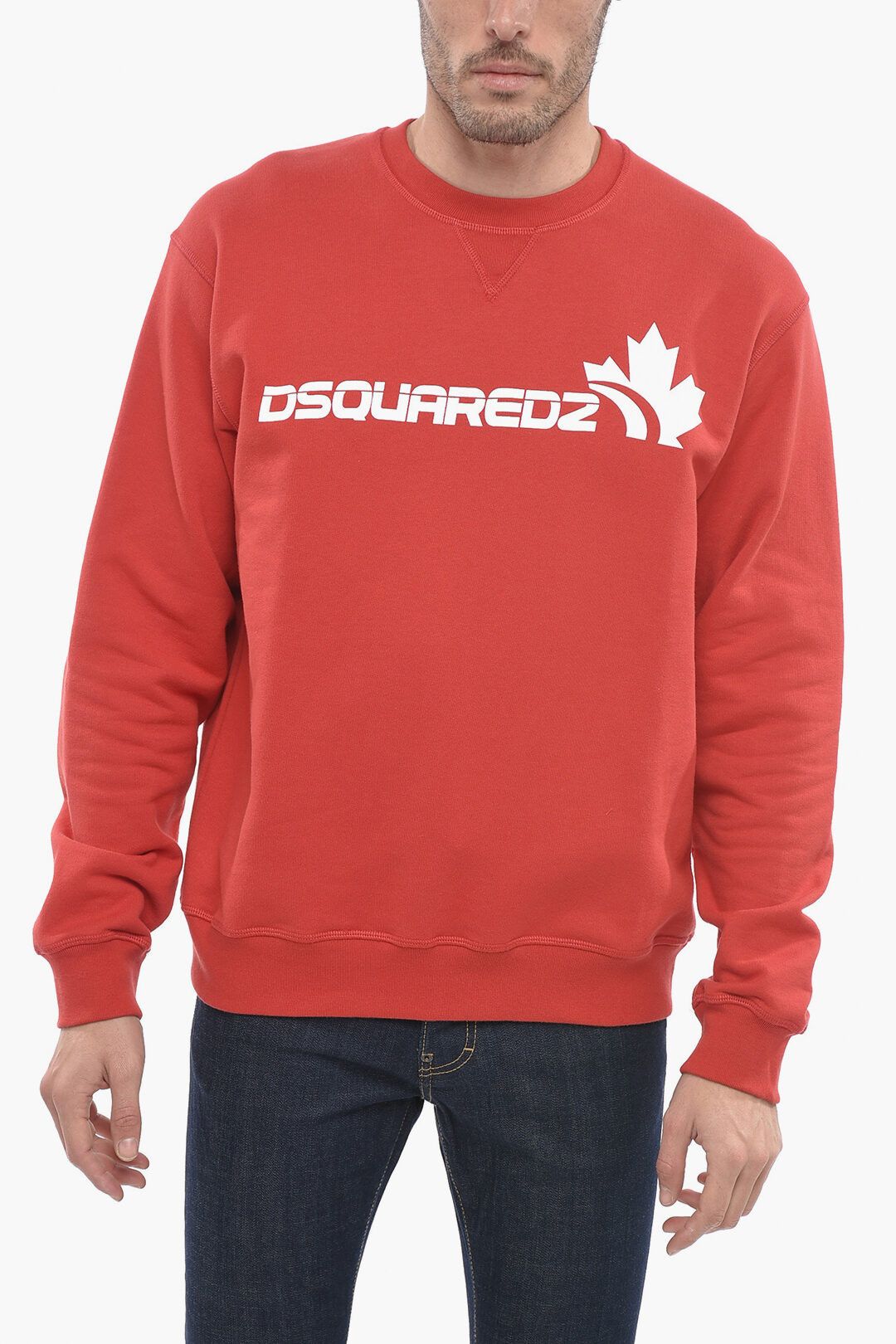 image of Dsquared2 Og1Mm0424 Crewneck Sweatshirt In Red, Men's (Size Medium)