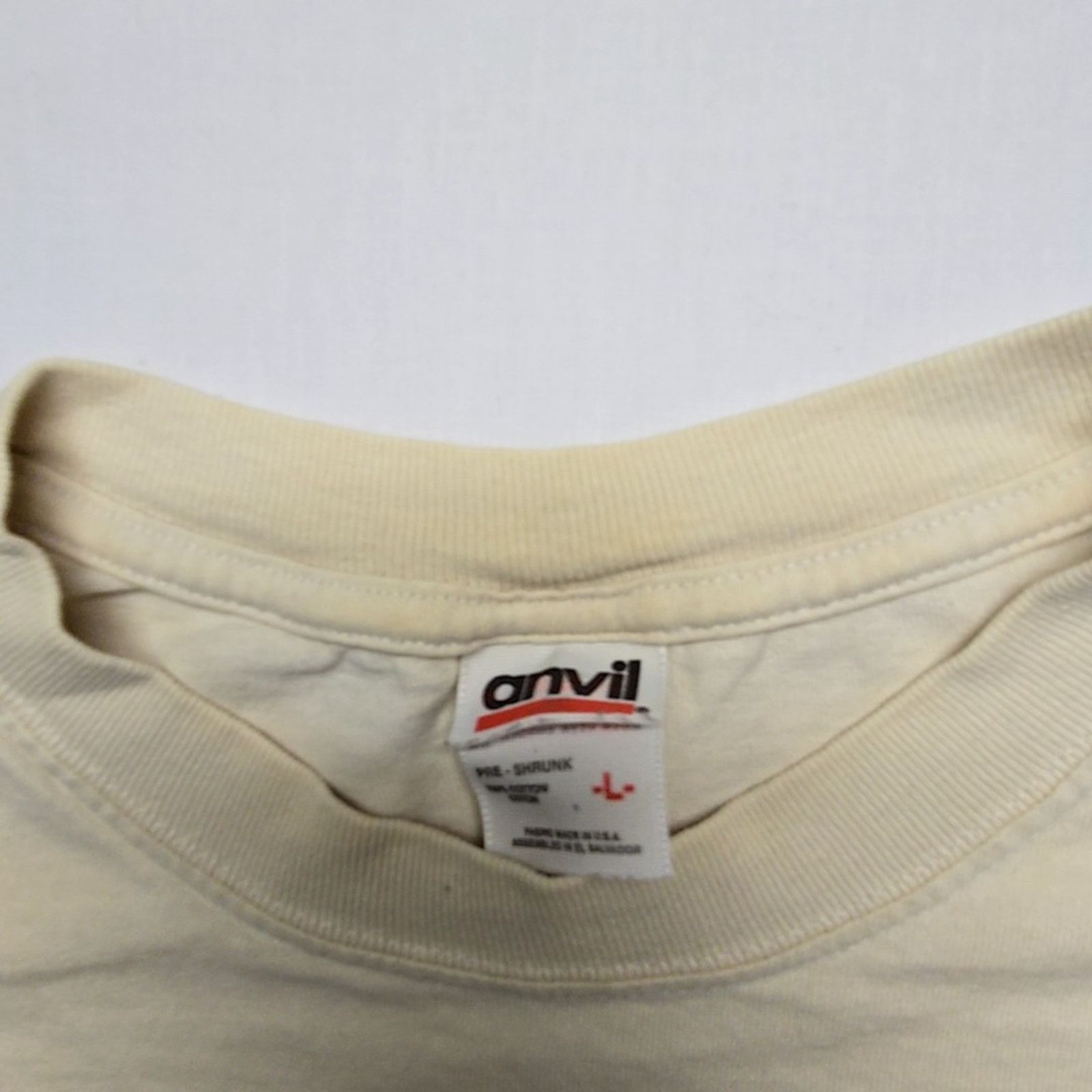 Anvil Vintage Best Dad Shirt Graphic Anvil Mens L White L Tee Size US L / EU 52-54 / 3 - 5 Thumbnail