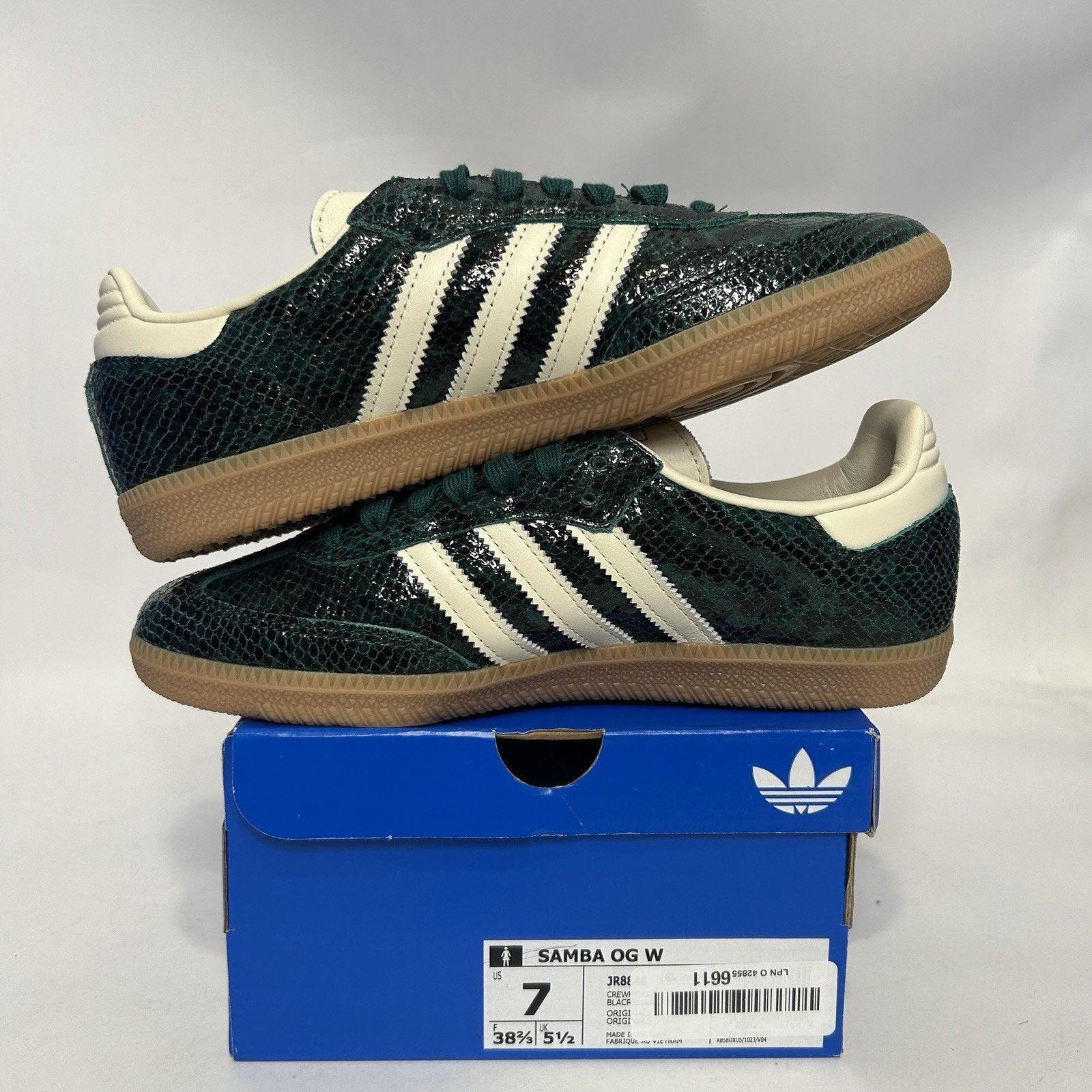Adidas adidas Samba OG Snakeskin Pack - “Collegiate Green” JR8848 Size US 7 / IT 37 - 3 Thumbnail