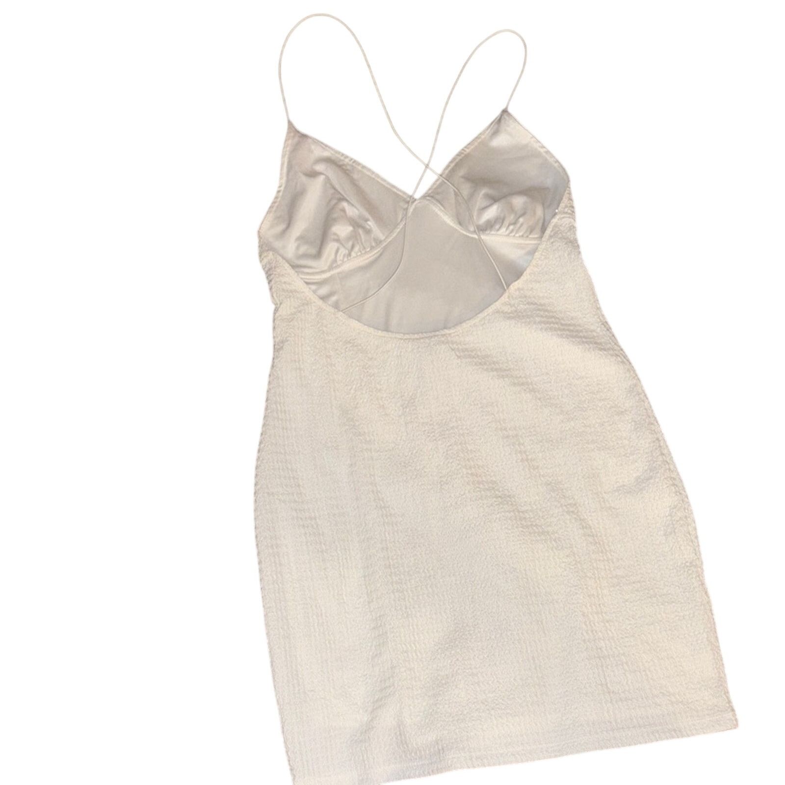 Divided Divided White Mini Dress - Size Large Size L / US 10 / IT 46 - 5 Thumbnail